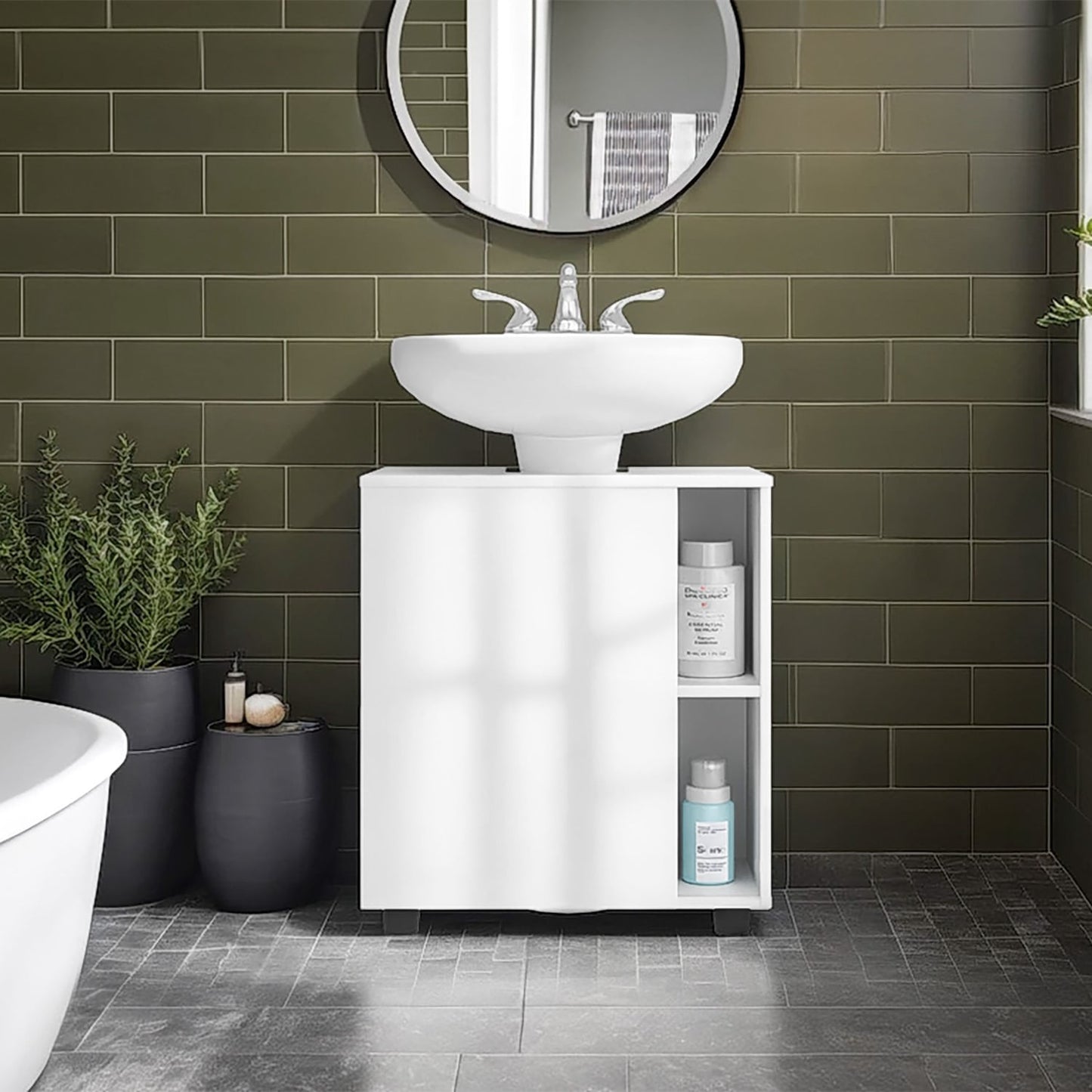 Mueble Para Lavamanos Pascuale 62X55X41 Rta Blanco