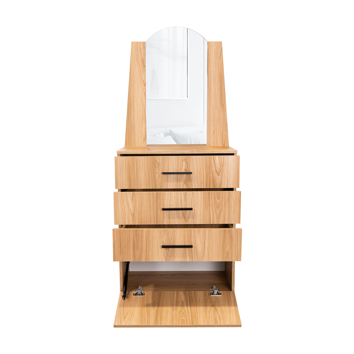 Comoda Praga 3 Cajones 1P 151X63X35 Rta Fresno Europeo