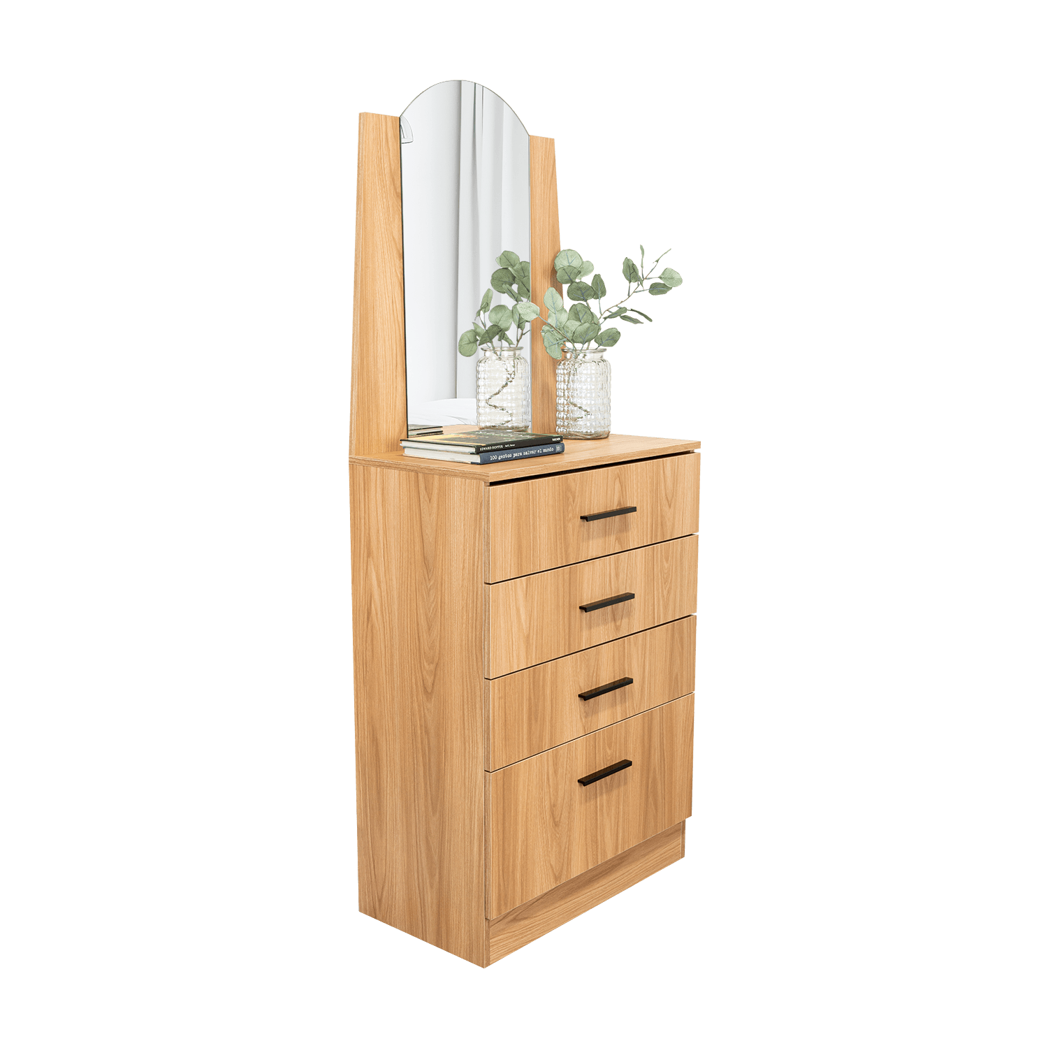 Comoda Praga 3 Cajones 1P 151X63X35 Rta Fresno Europeo