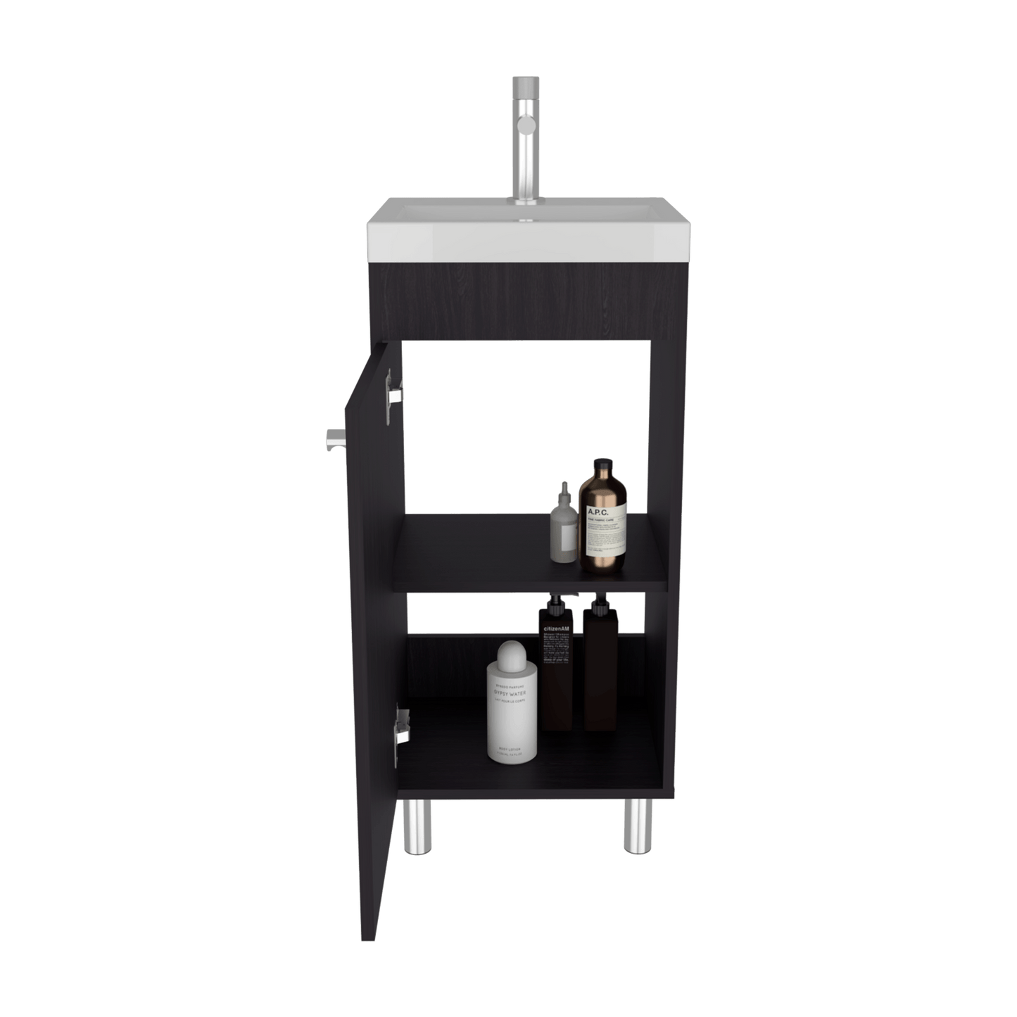 Mueble Lavamanos Rivera 84X40X32 Rta Wengue Zf