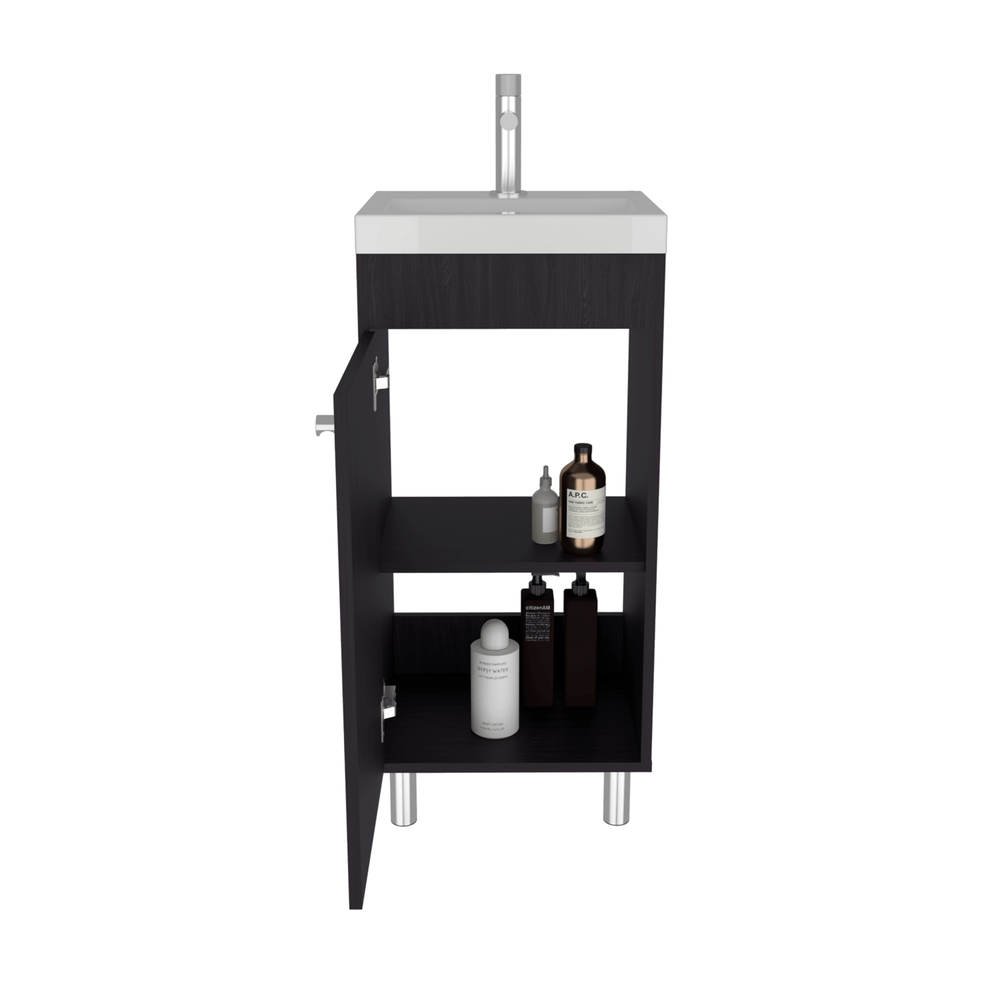 Mueble Lavamanos Rivera 84X40X32 Rta Wengue Zf