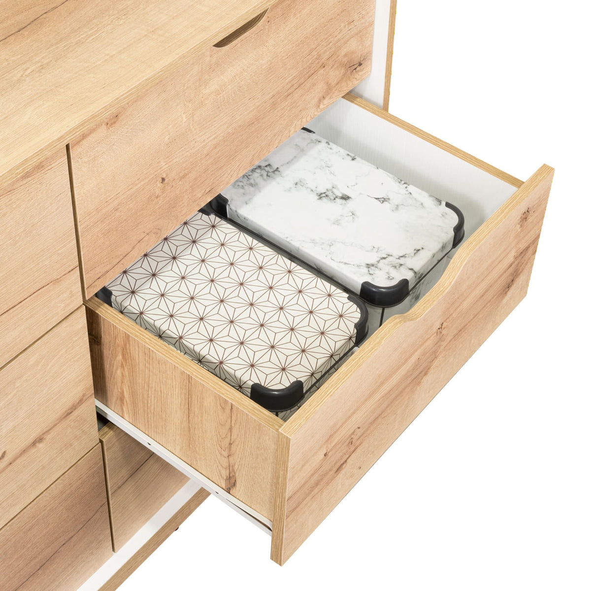 Cómoda Basilea 77X107X41 Rta Duna Blanco