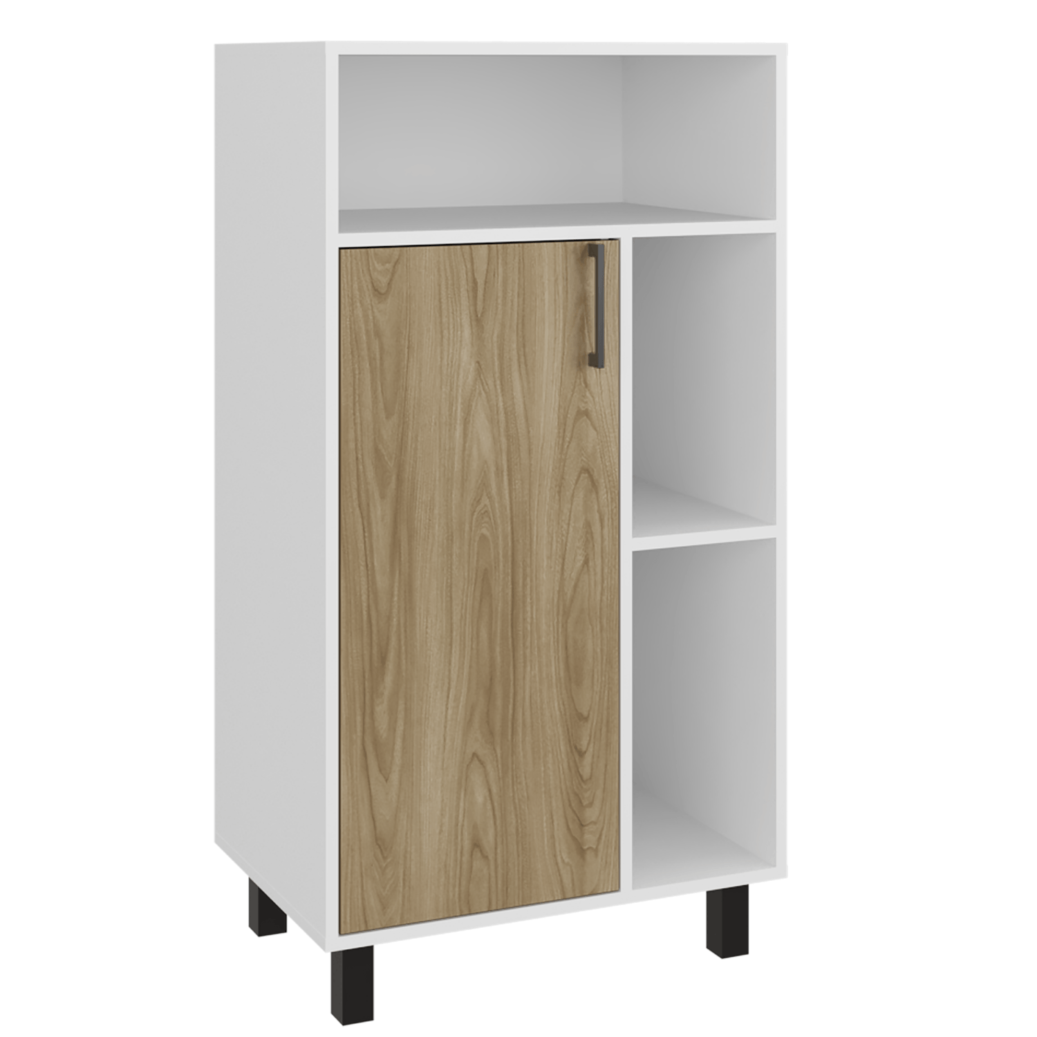 Archivador Mediano Bryce 111X60X39 Rta Blanco Fresno