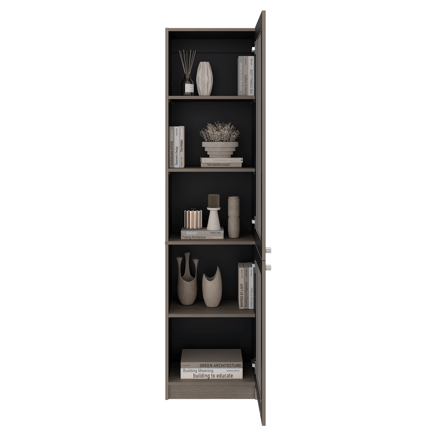 Estante Home E-M6 180X45X31 Rta Positano Wengue Zf