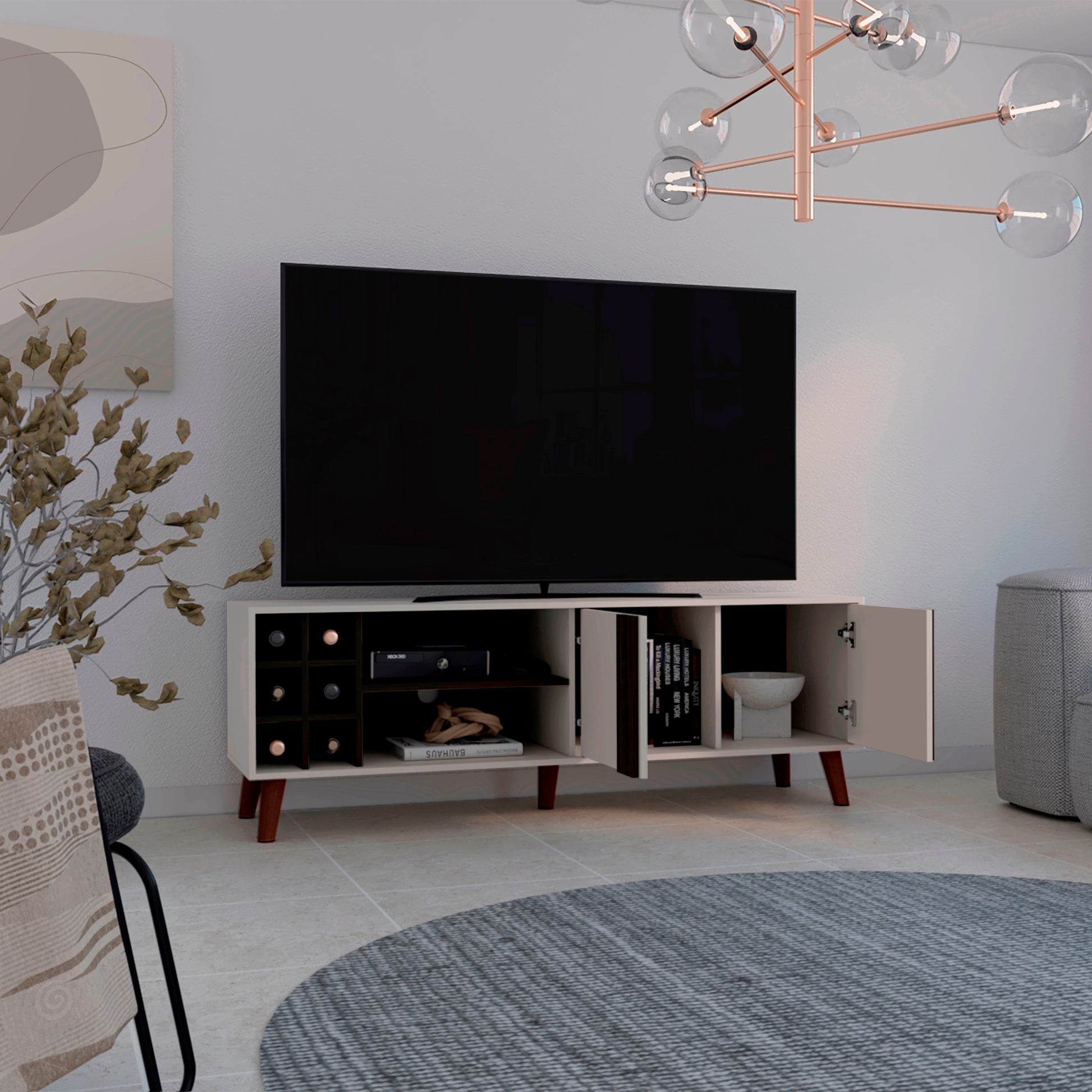 Rack Para Tv 65'' Lane 55X160 Rta Milan Capri