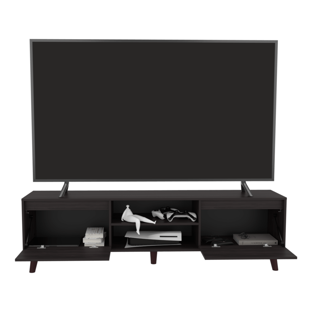 Mueble De Tv Polaris 75" 52X180X39 Rta Nogal Zf