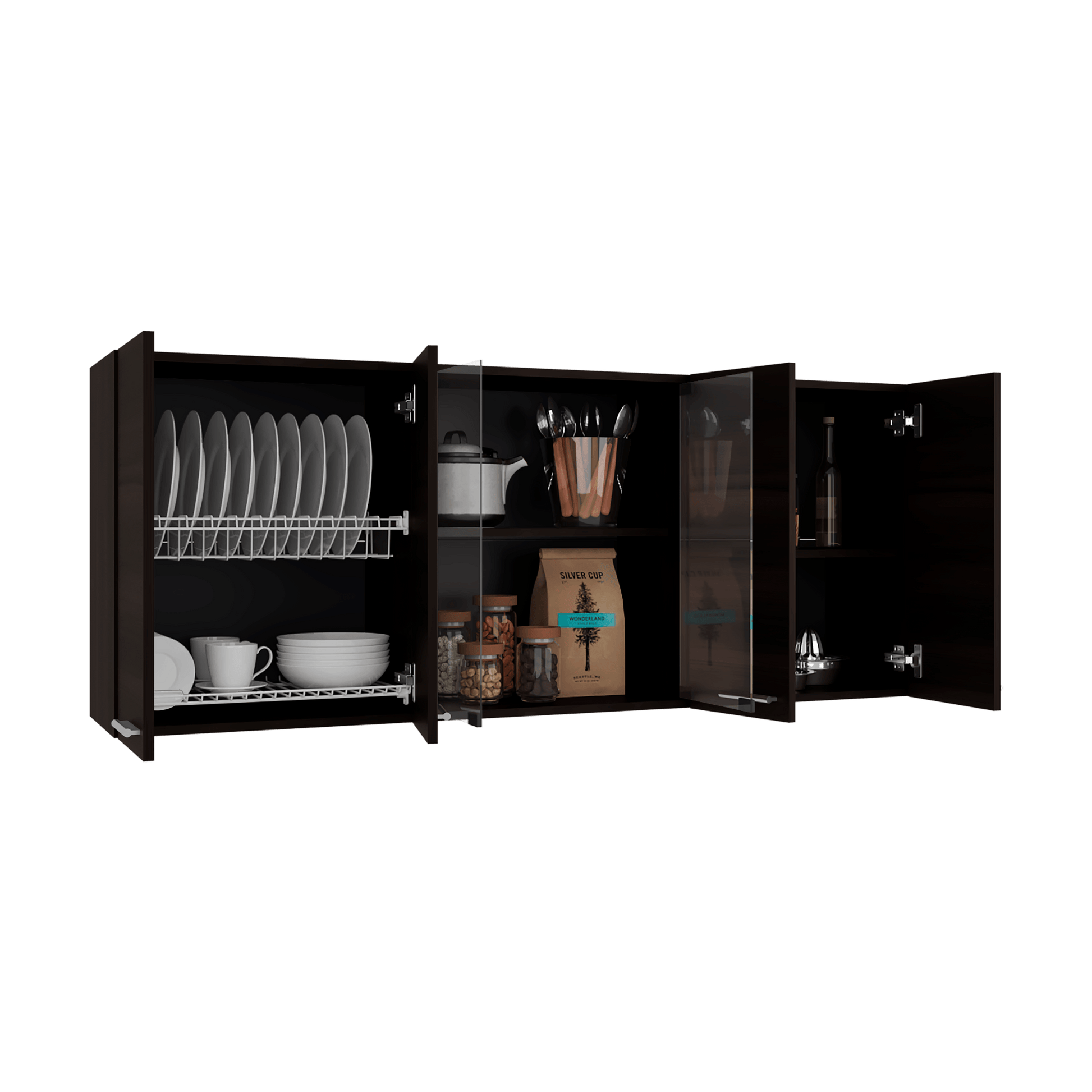 Mueble Superior Cocina 60X150X31 Rta Nogal Zf
