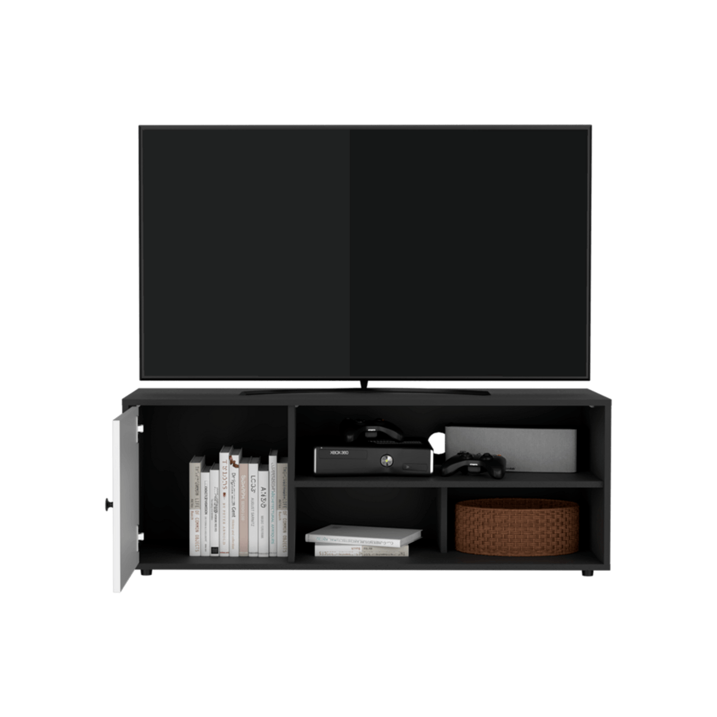 Mueble Tv 55" Noah 44X120X40 Rta Wengue Blanco Zf