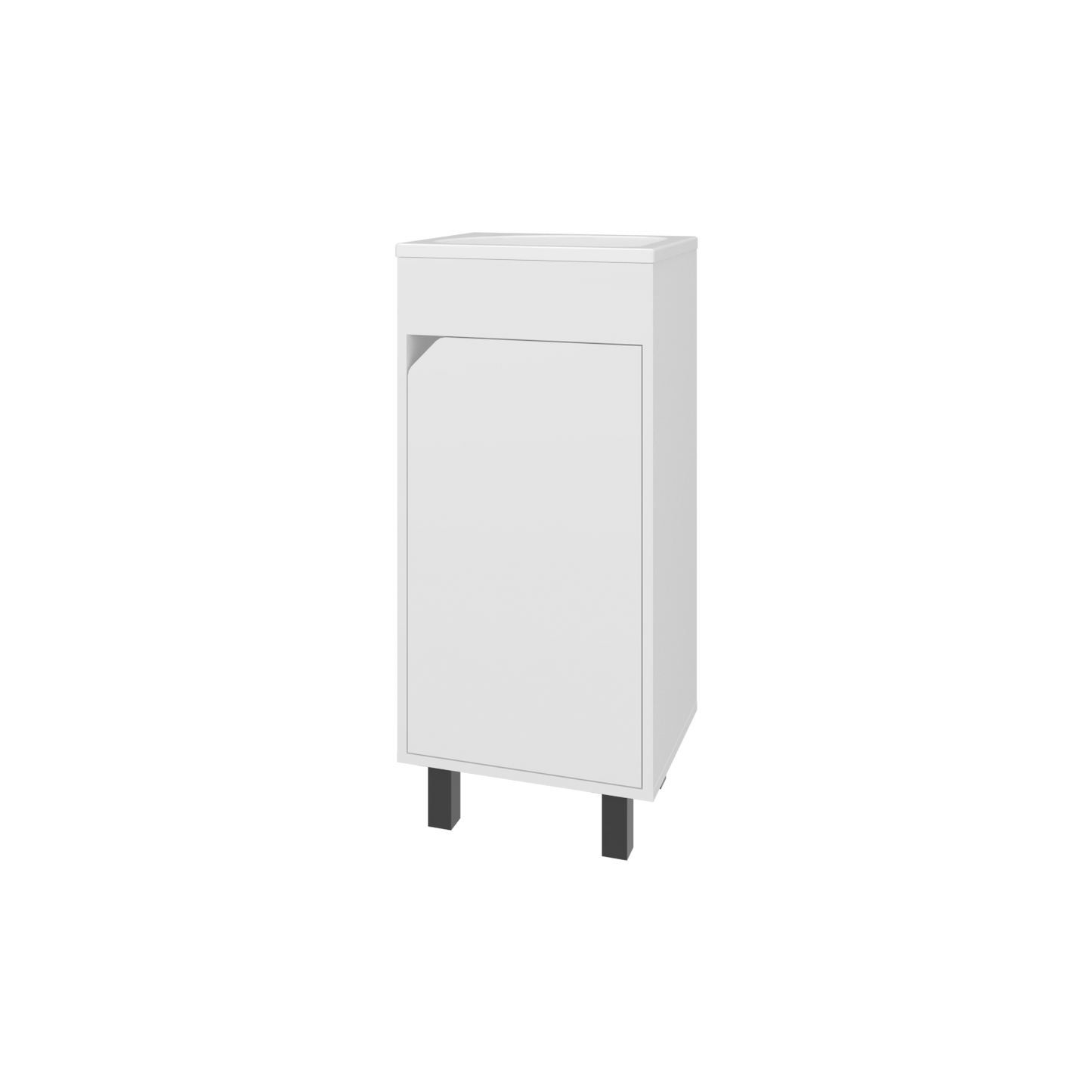 Mueble De Baño A Piso Bethel 40 86X39,6X34,5 Rta Blanco Zf N/A