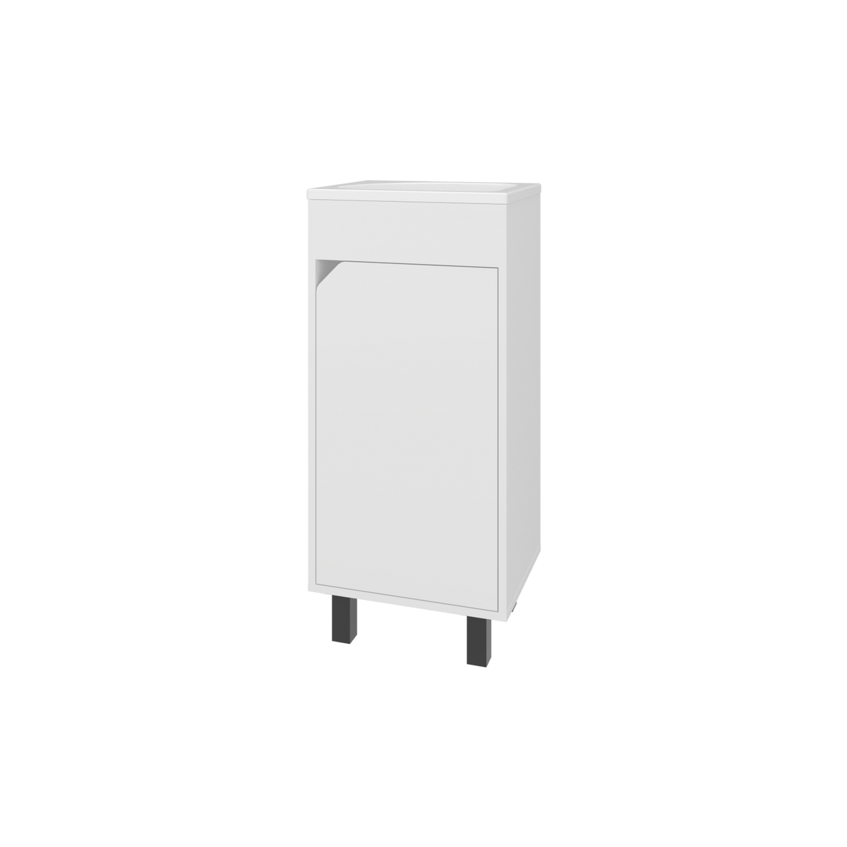 Mueble De Baño A Piso Bethel 40 86X39,6X34,5 Rta Blanco Zf N/A