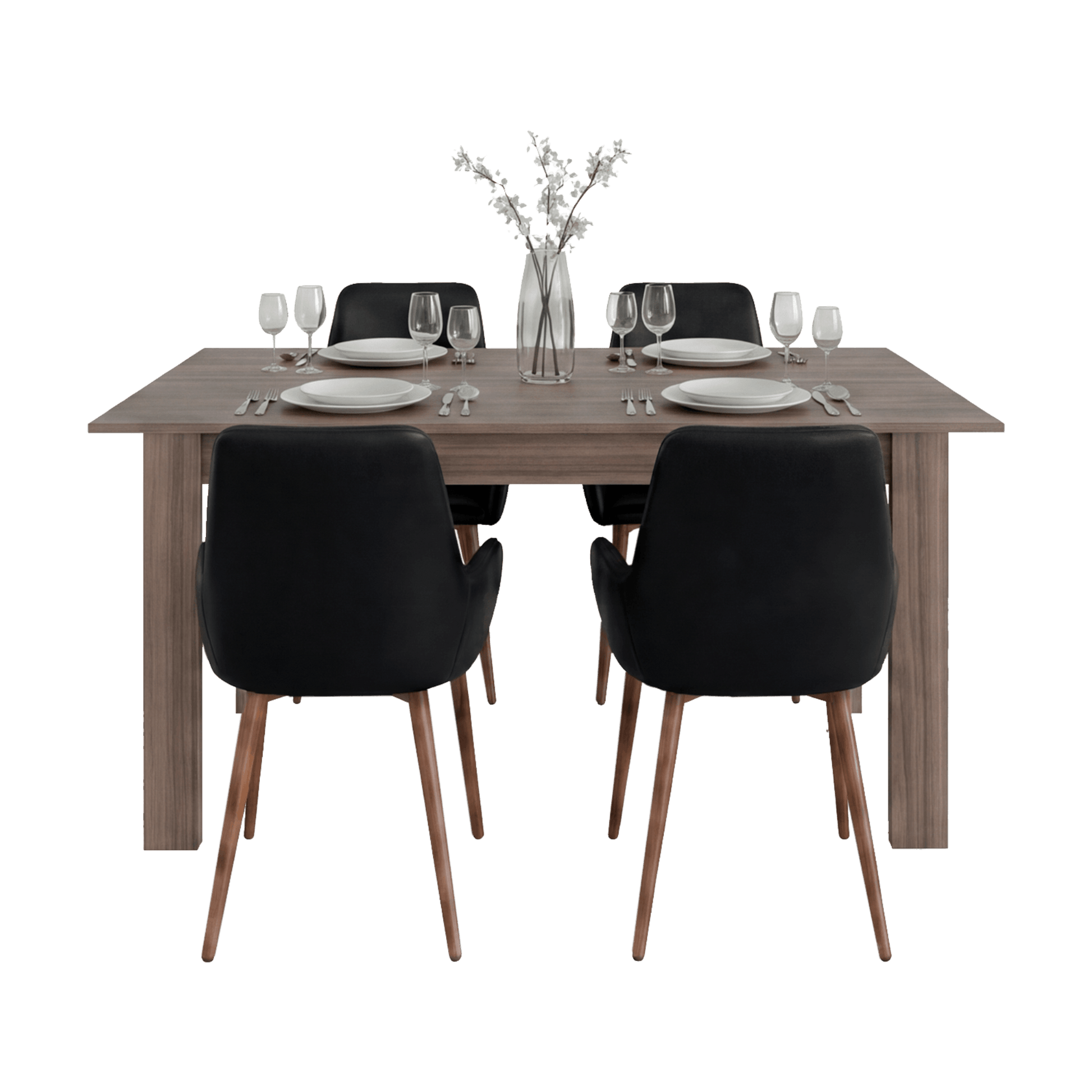 Mesa Comedor Portofino 75X160X88 Rta Avellana