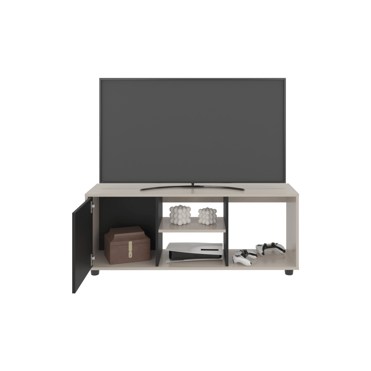 Rack De Tv Adel 46X120X34 Rta Capri Wengue Zf