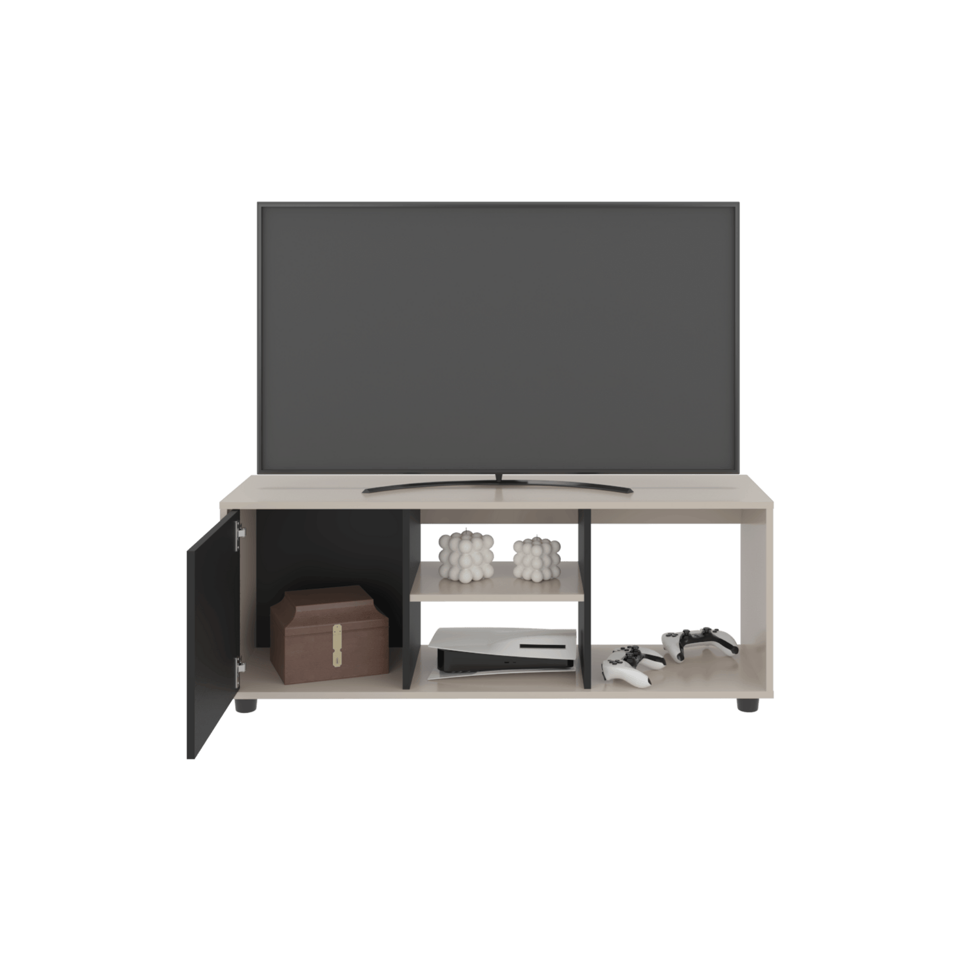 Rack De Tv Adel 46X120X34 Rta Capri Wengue Zf