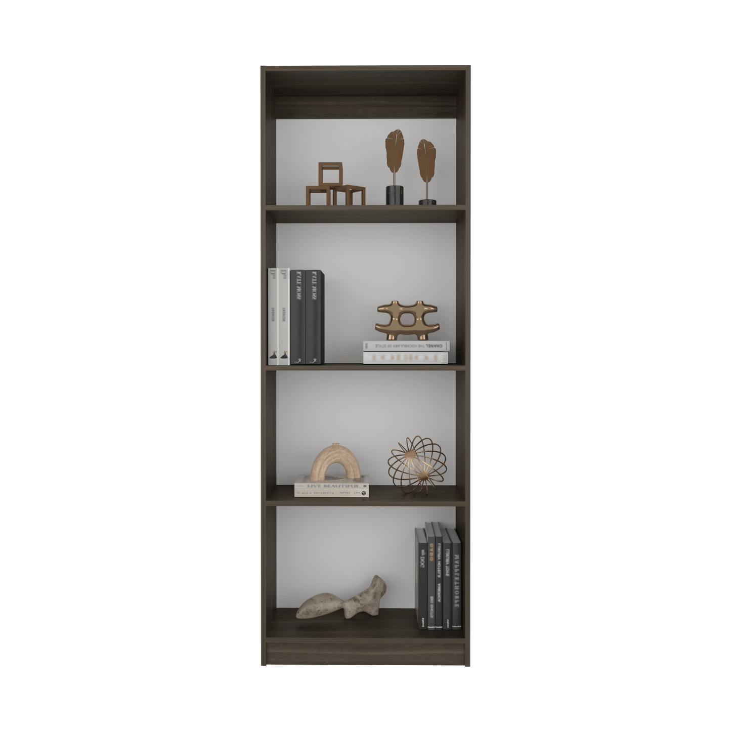 Estante Home E1 4 Espacios 180X62X29 Rta Milan Blanco