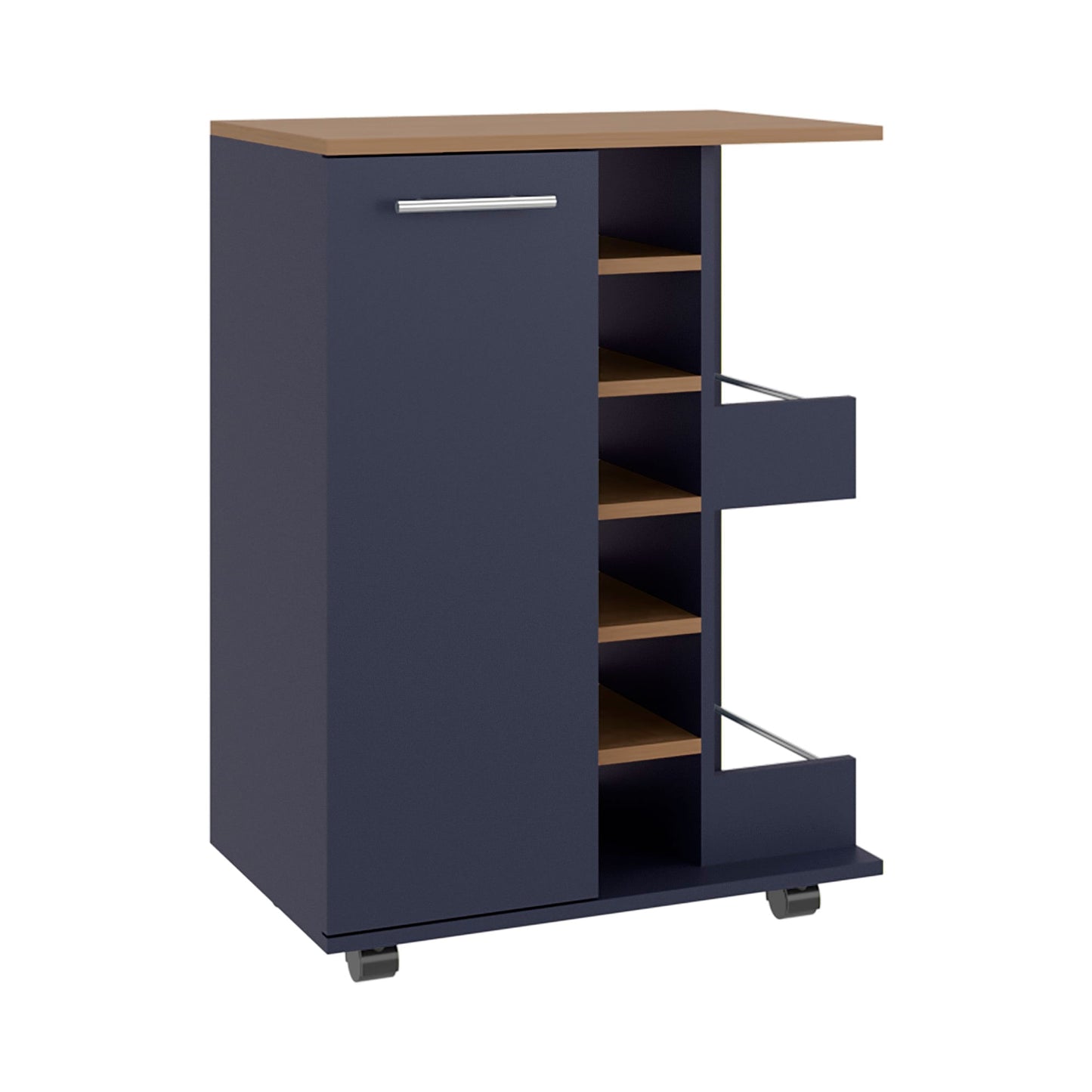 Carro Bar 81X60X37 Rta Azul Fresno Zf
