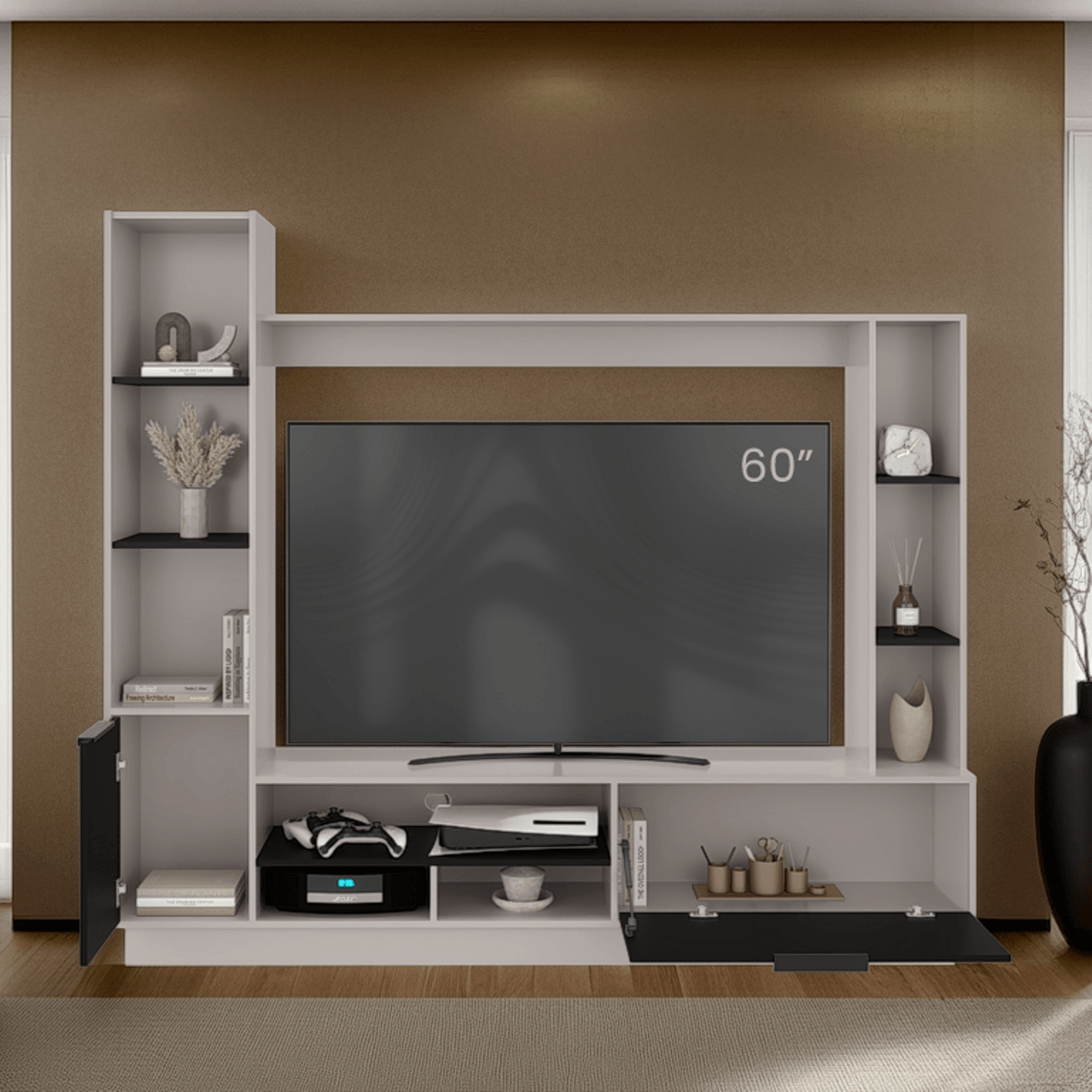 Centro Entretenimiento Marsella 176X202X35 Rta Capri Wengue