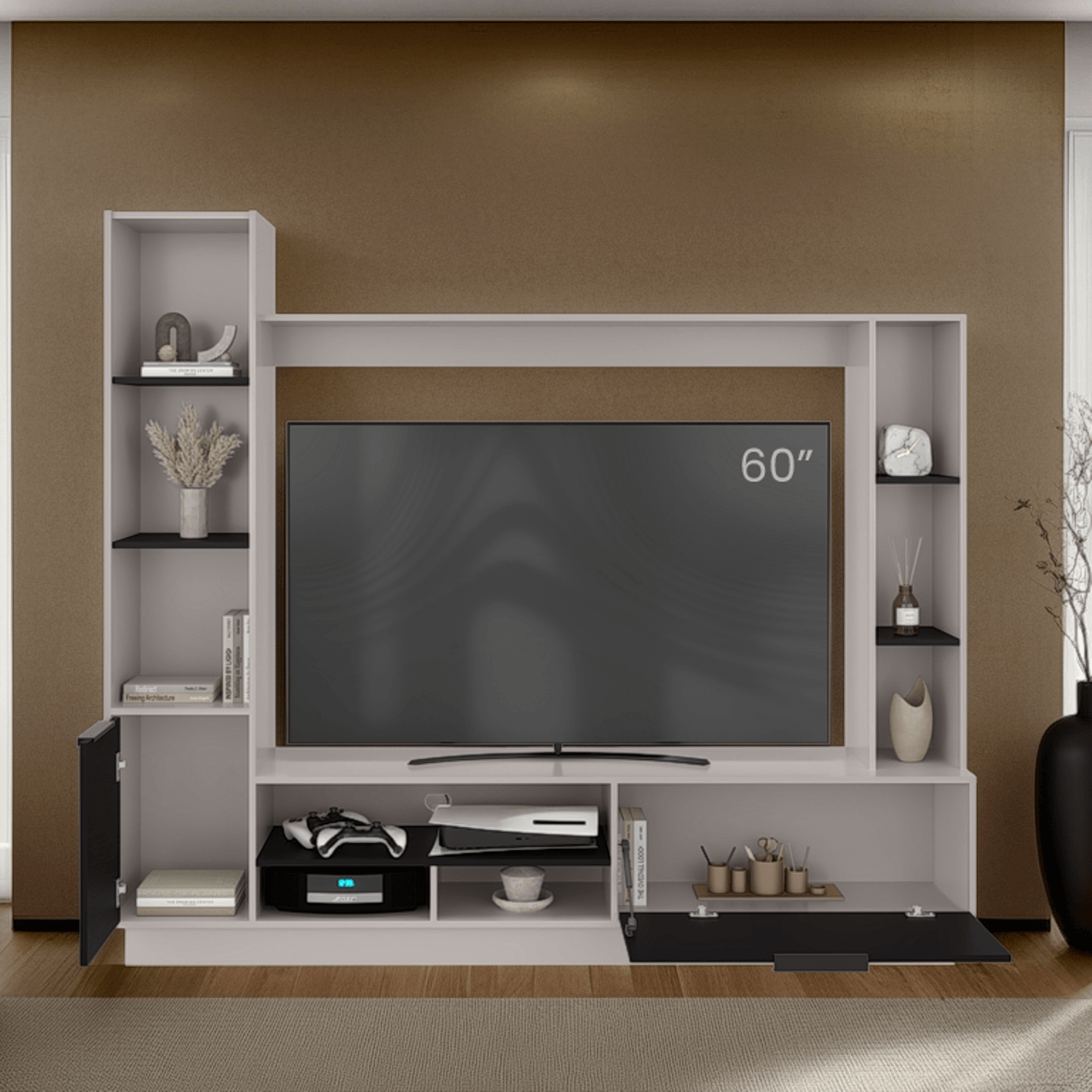 Centro Entretenimiento Marsella 176X202X35 Rta Capri Wengue