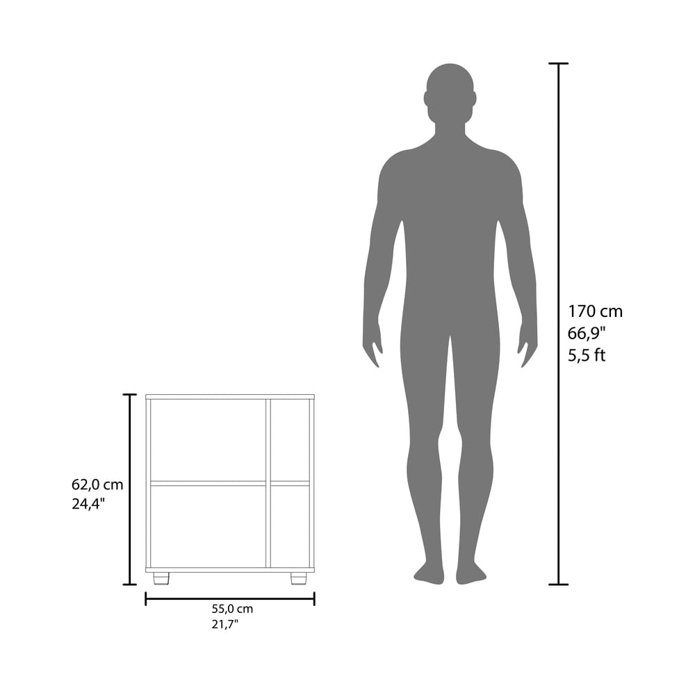 Mueble Para Lavamanos Pascuale 62X55X41 Rta Blanco Zf