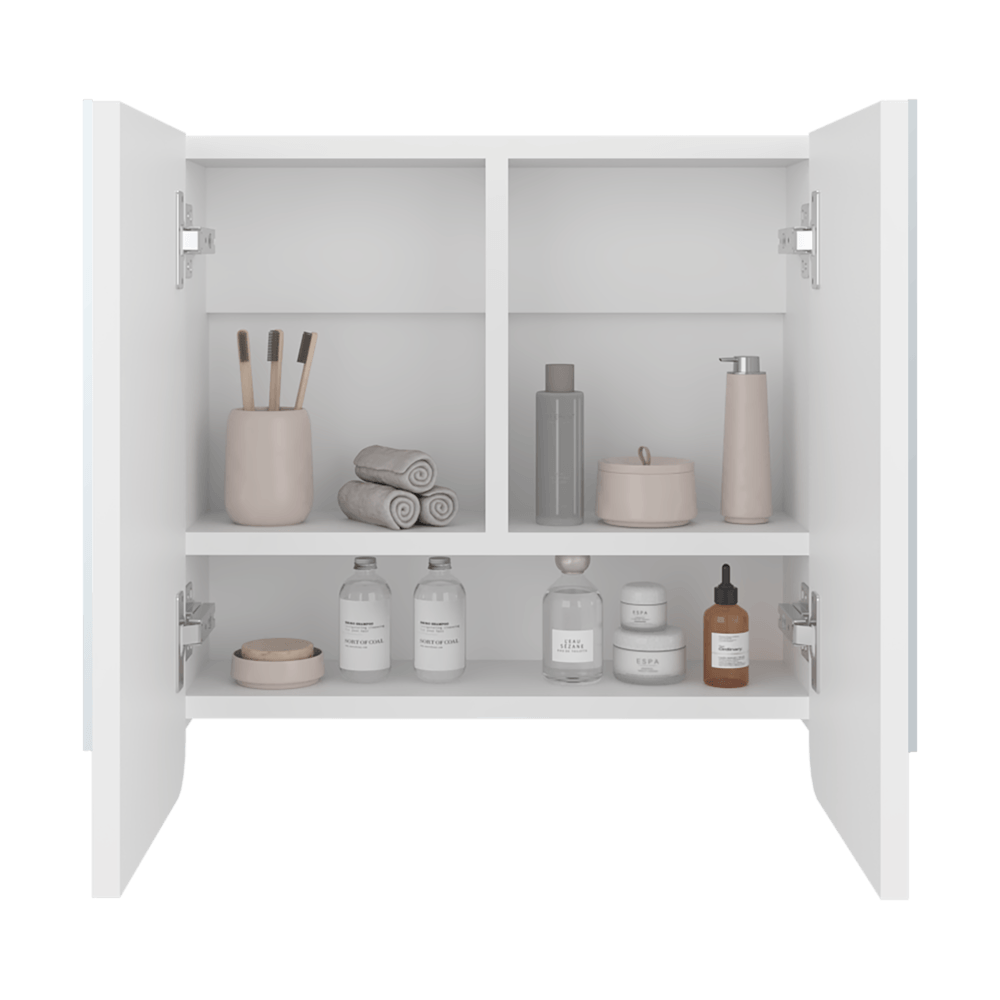 Botiquin Con Espejo Luv 43X45X14 Rta Blanco Zf