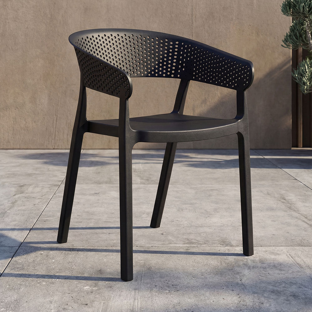 Silla Manaos 73X52X50 Rta Negro