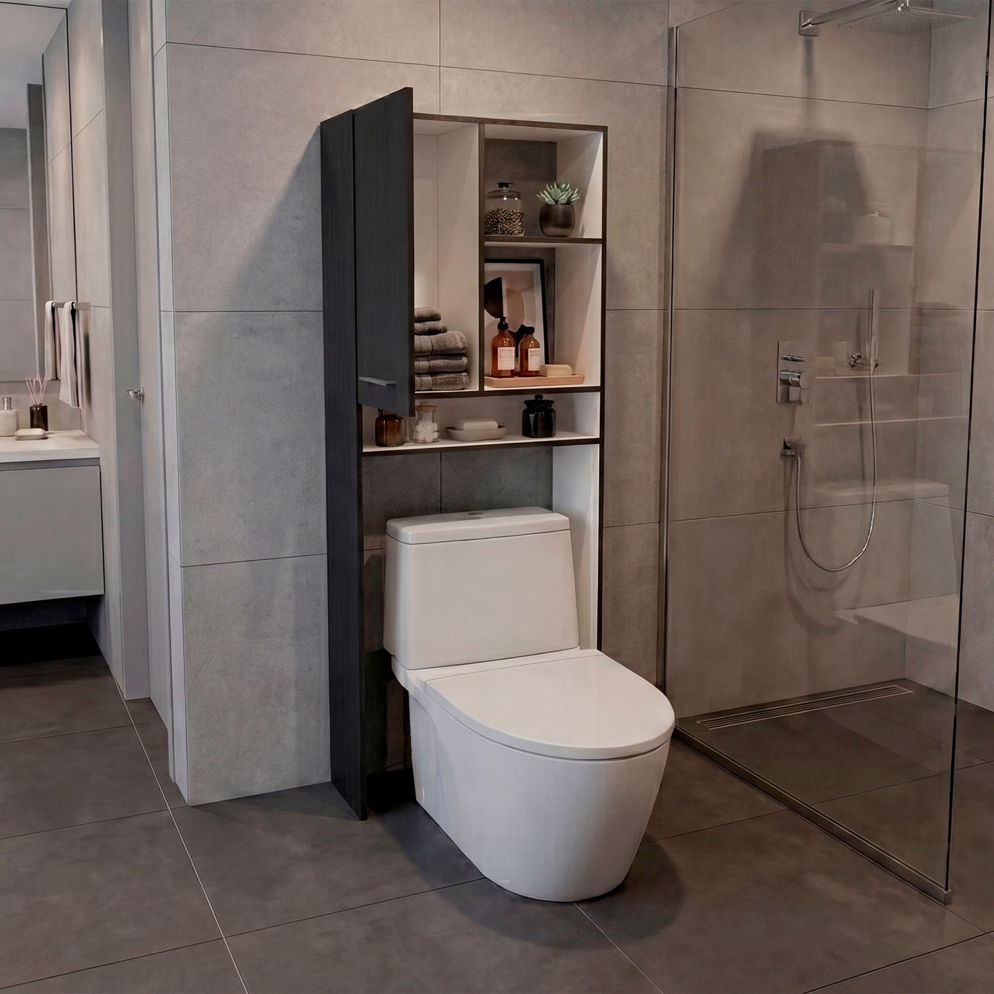 Optimizador De Baño Bath 160X63X26 Rta Wengue Blanco Zf