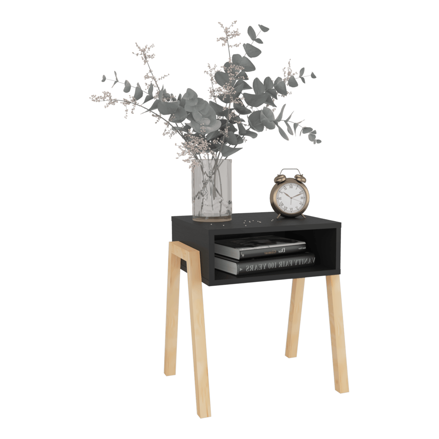 Mesa De Noche Pinetti 51X46X39 Rta Wengue