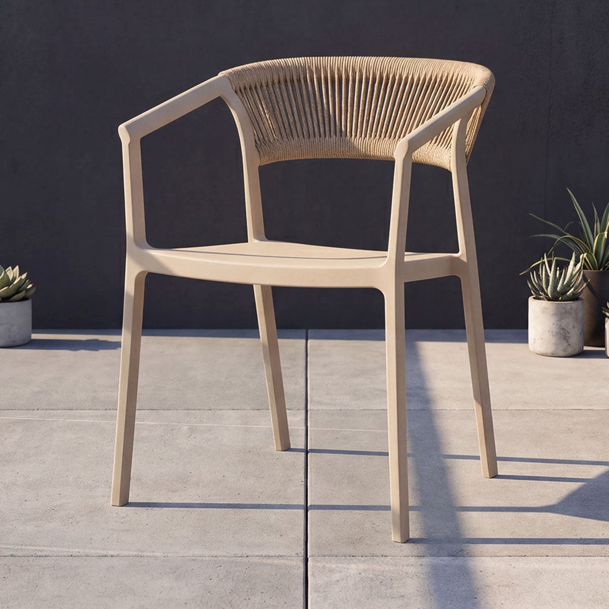 Silla Bali 75X53X56 Rta Taupe