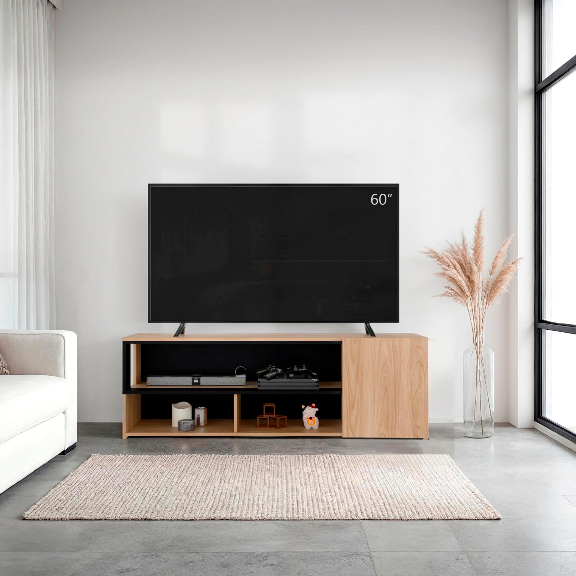 Rack De Tv Noland 50X151X35 Rta Fresno Eu Wengue