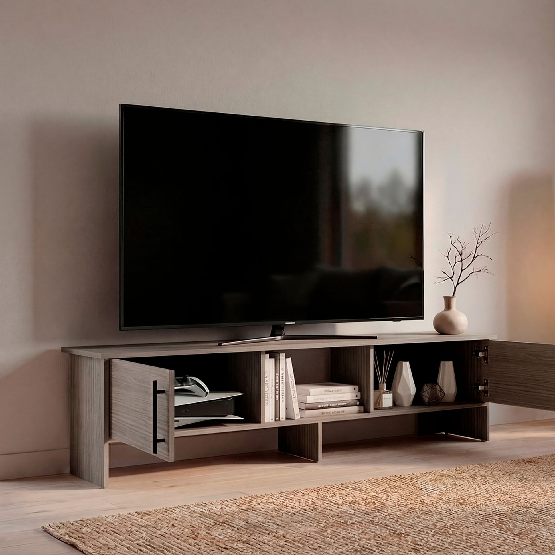Rack De Tv Dago 41X160X35 Rta Positano Zf