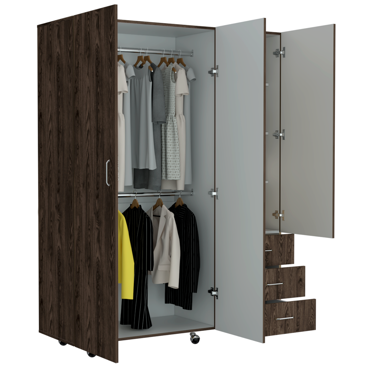 Closet Arizona 180 X 140 X 40 Rta Milan + Blanco