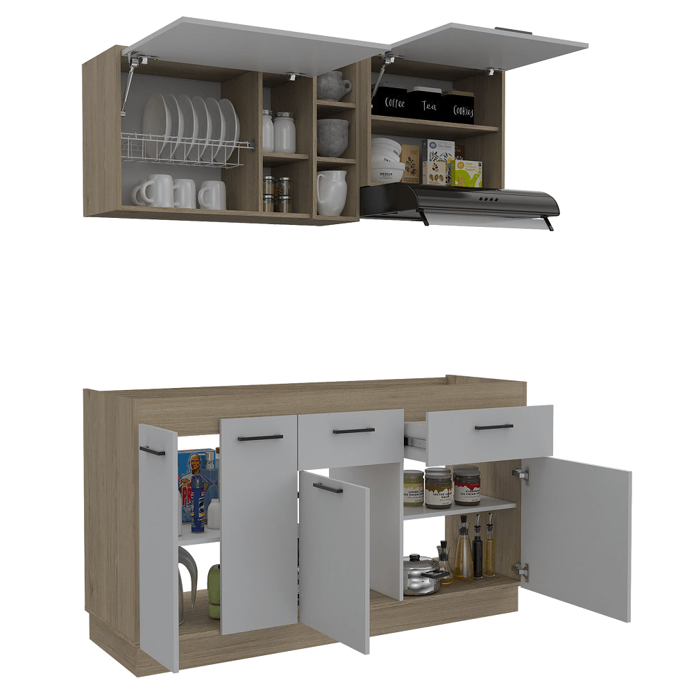 Cocina Belmira 150 Rta Rovere Blanco