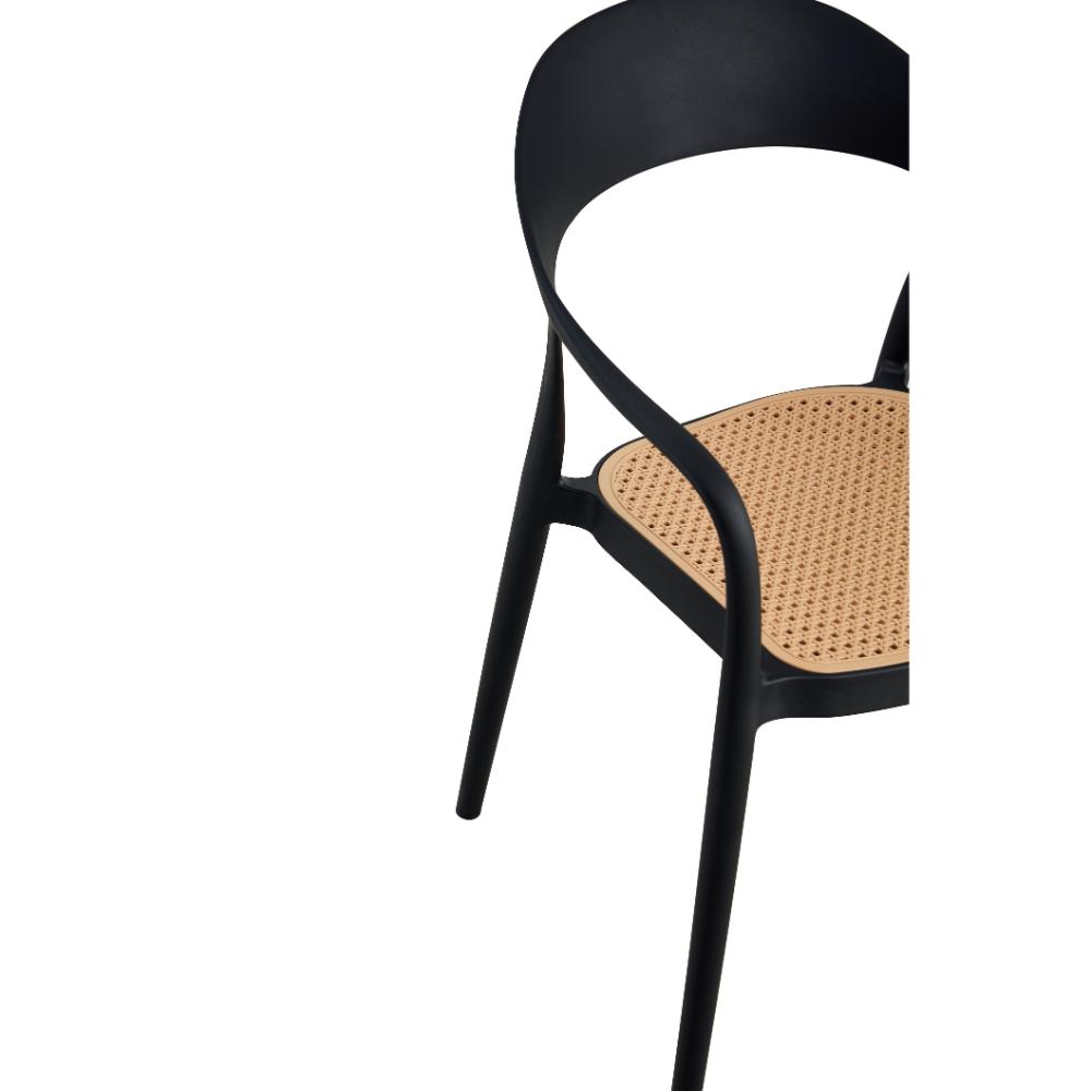 Silla Rio 81X57X53 Rta Negro Beige