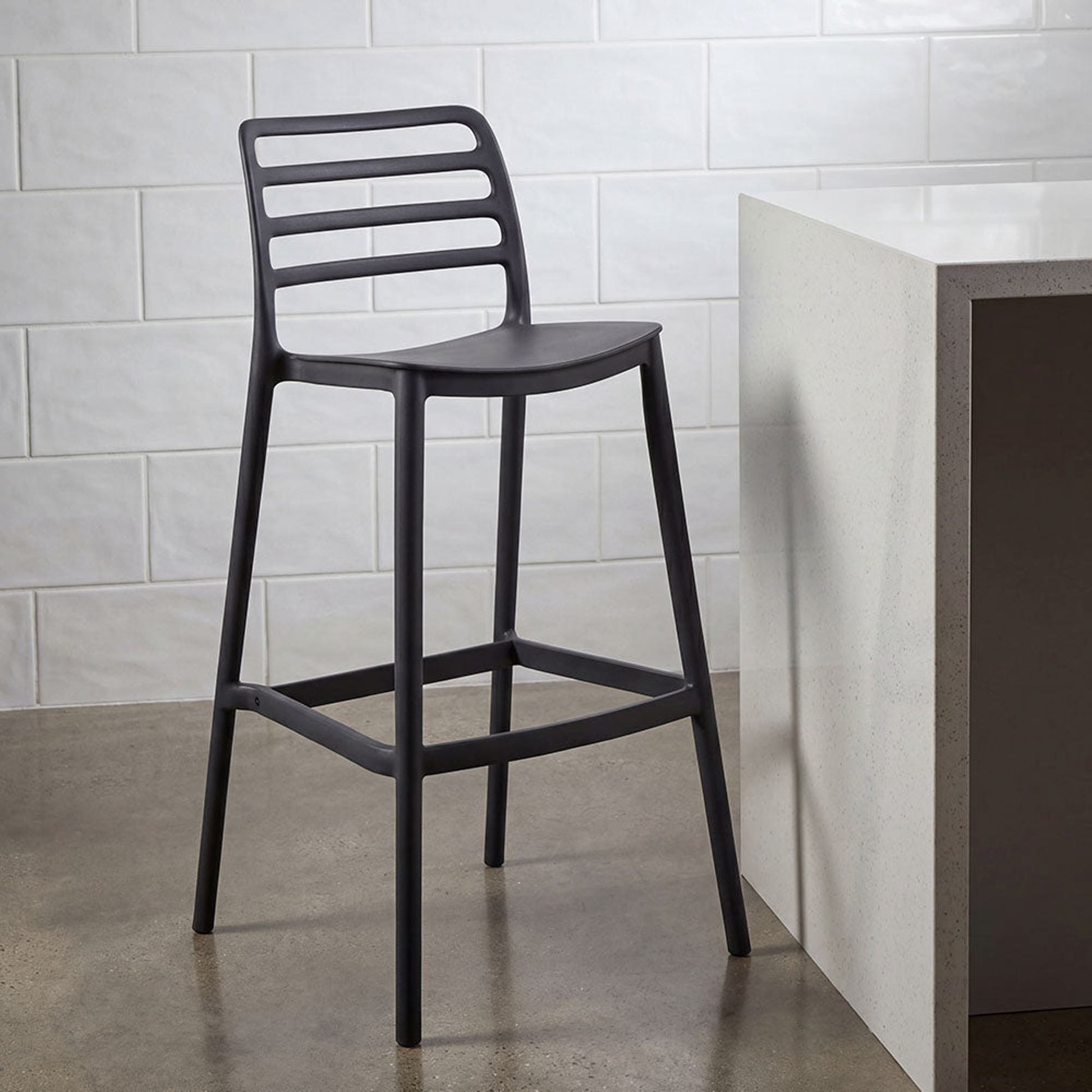 Silla Bar Palawan 101X37X51 Rta Negro