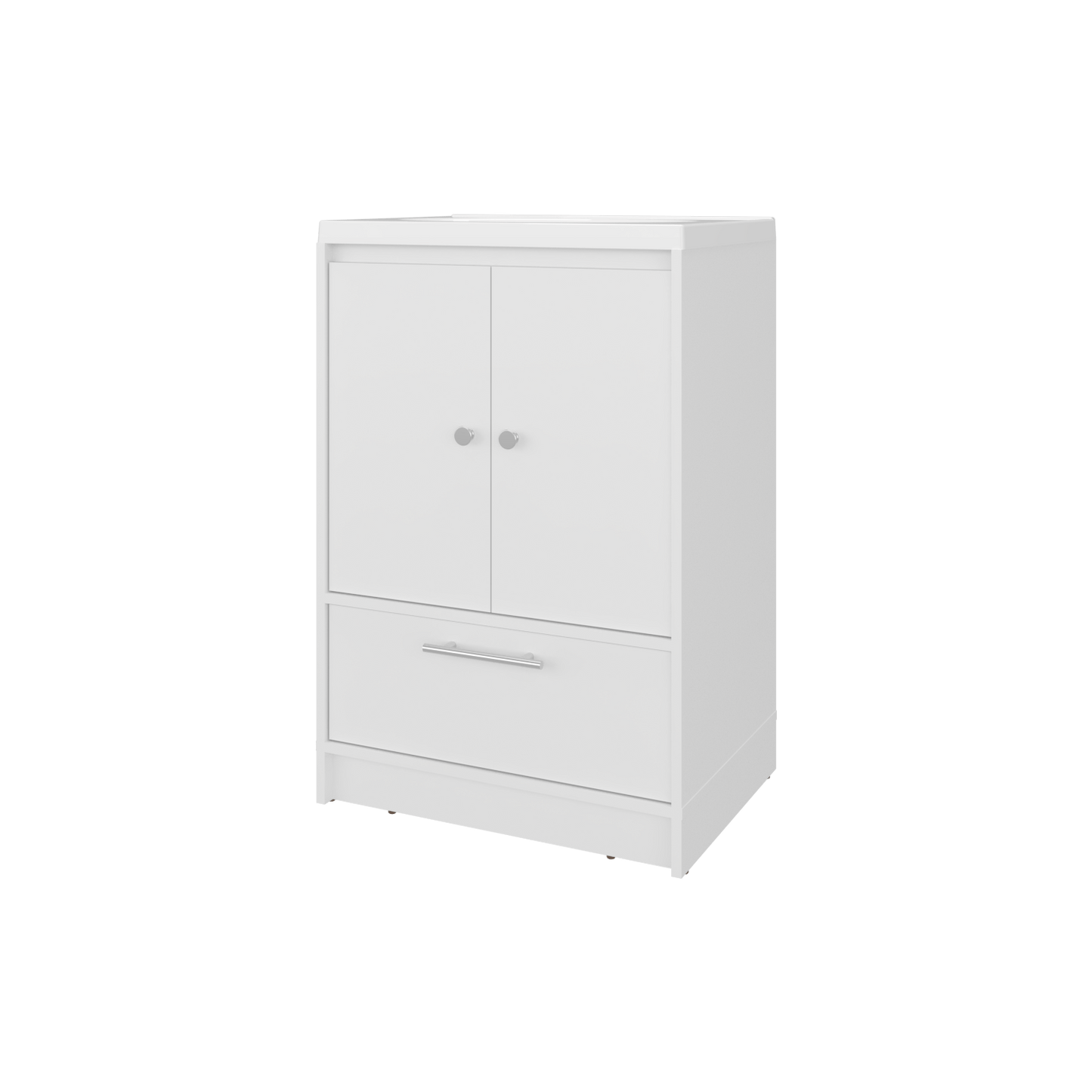 Mueble Para Lavamanos Madison 60 A Piso 89X60X45 Rta Blanco Mqz Zf