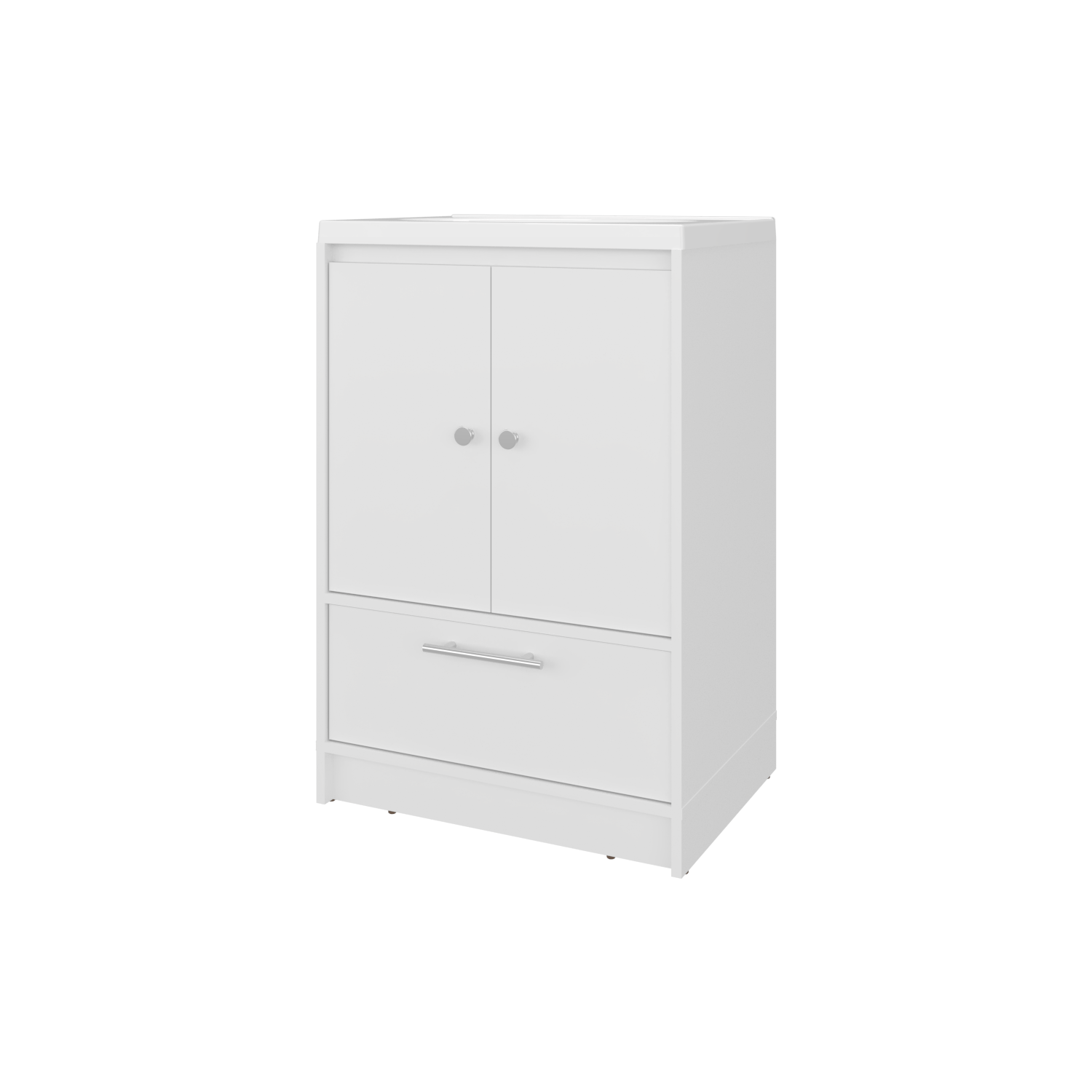 Mueble Para Lavamanos Madison 60 A Piso 89X60X45 Rta Blanco Mqz Zf
