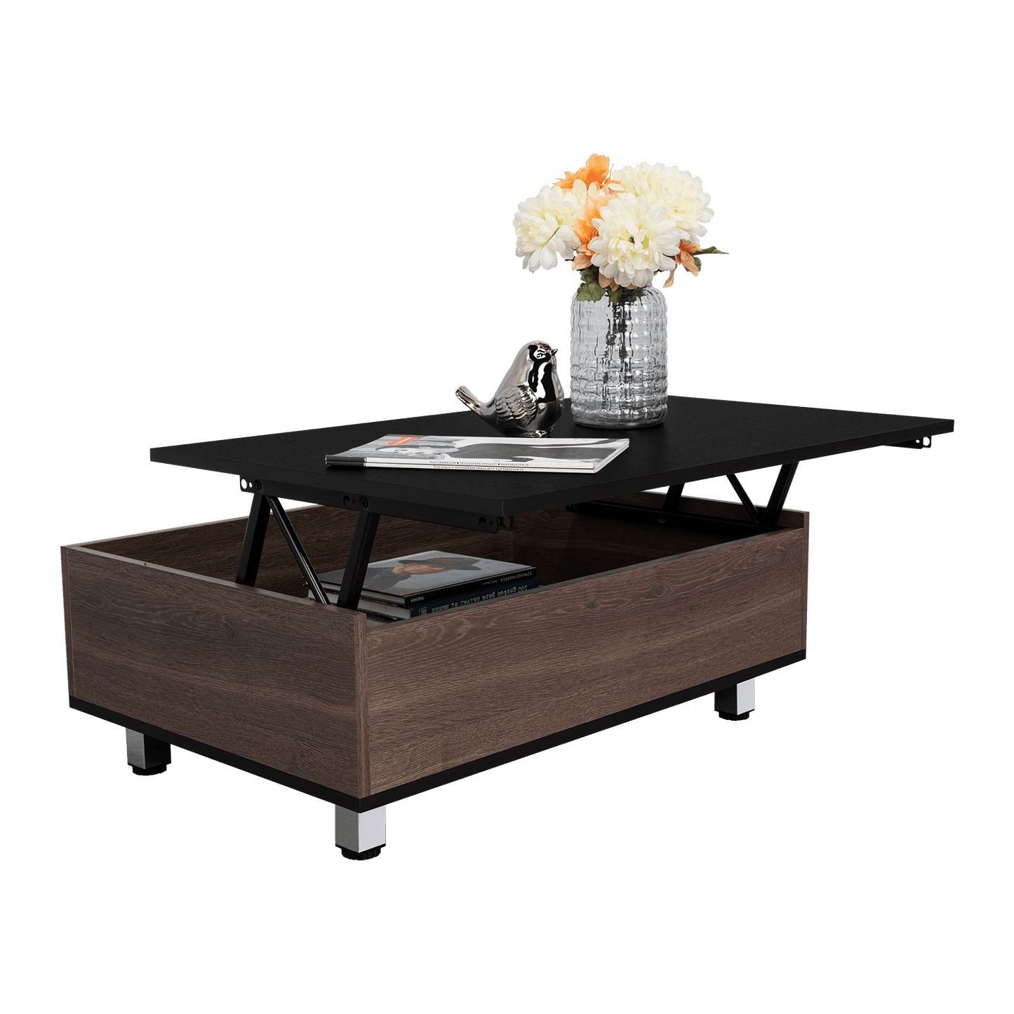 Mesa De Centro Funcional 5G-2 (1C) Milan+Wengue 29.7X80X54.5 Cm