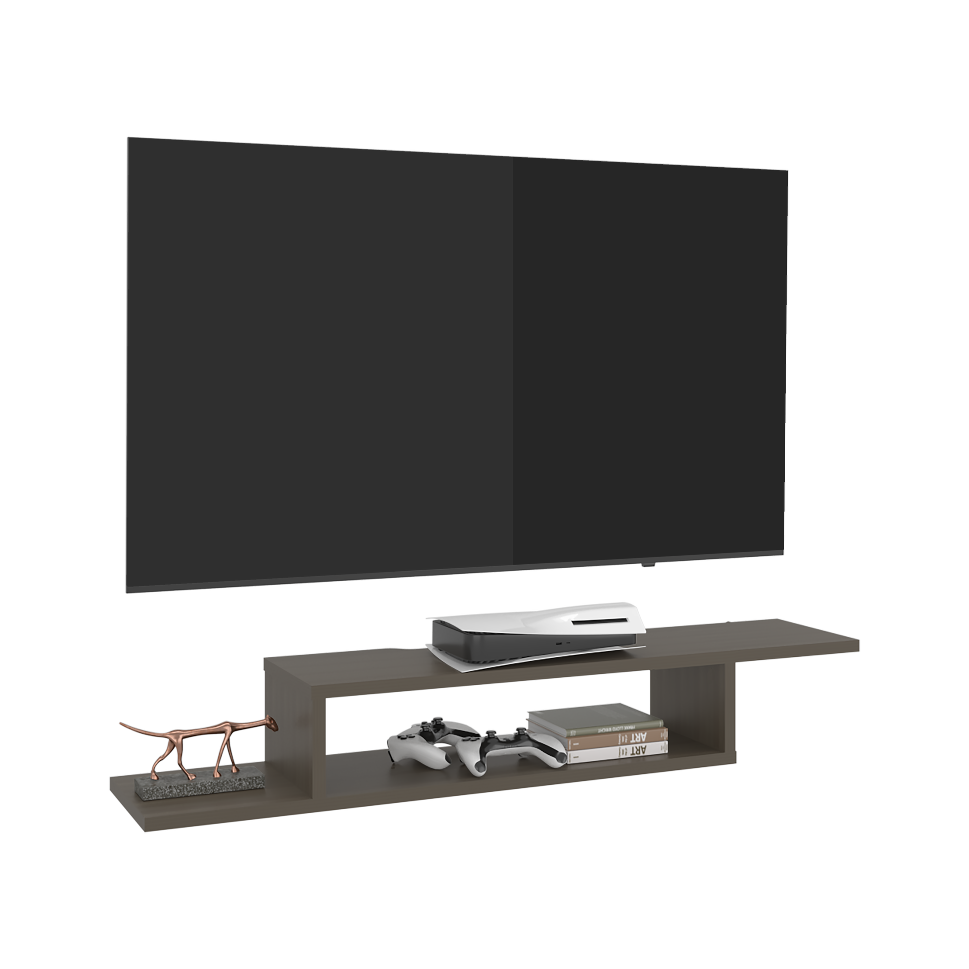 Rack Para Tv Flotante Dili 55" 22X170X29 Rta Olivo