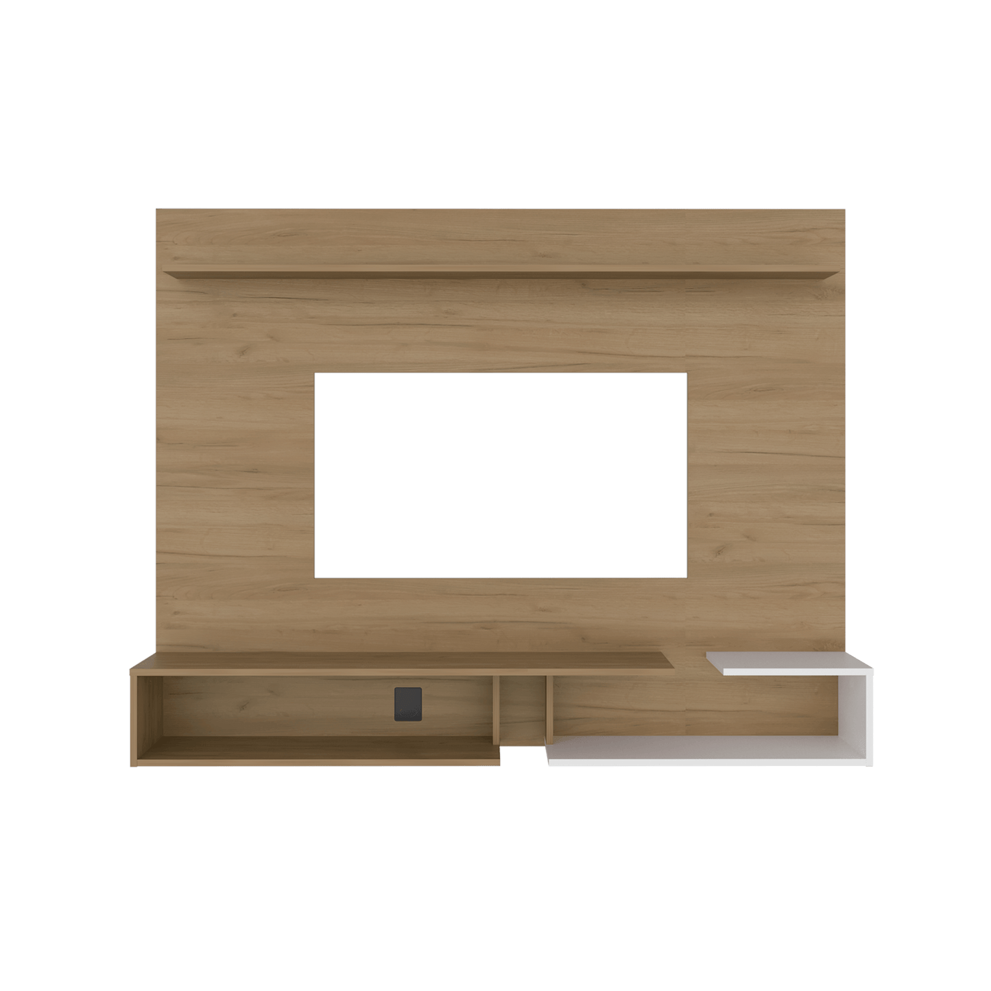 Panel De Tv 65" Desa 128X164X28 Rta Fresno Blanco Zf