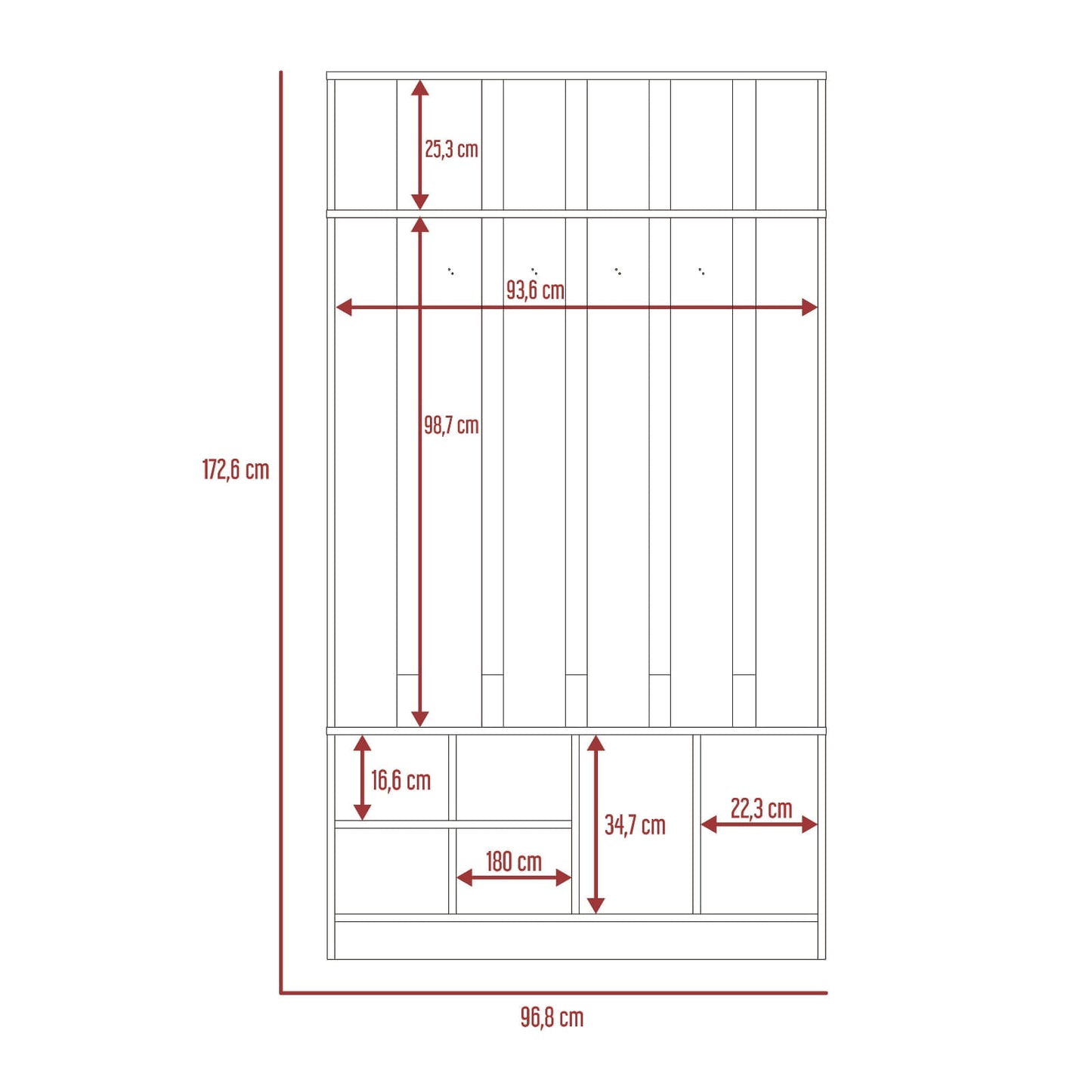 Mueble Recibidor Beijing Rta Milan