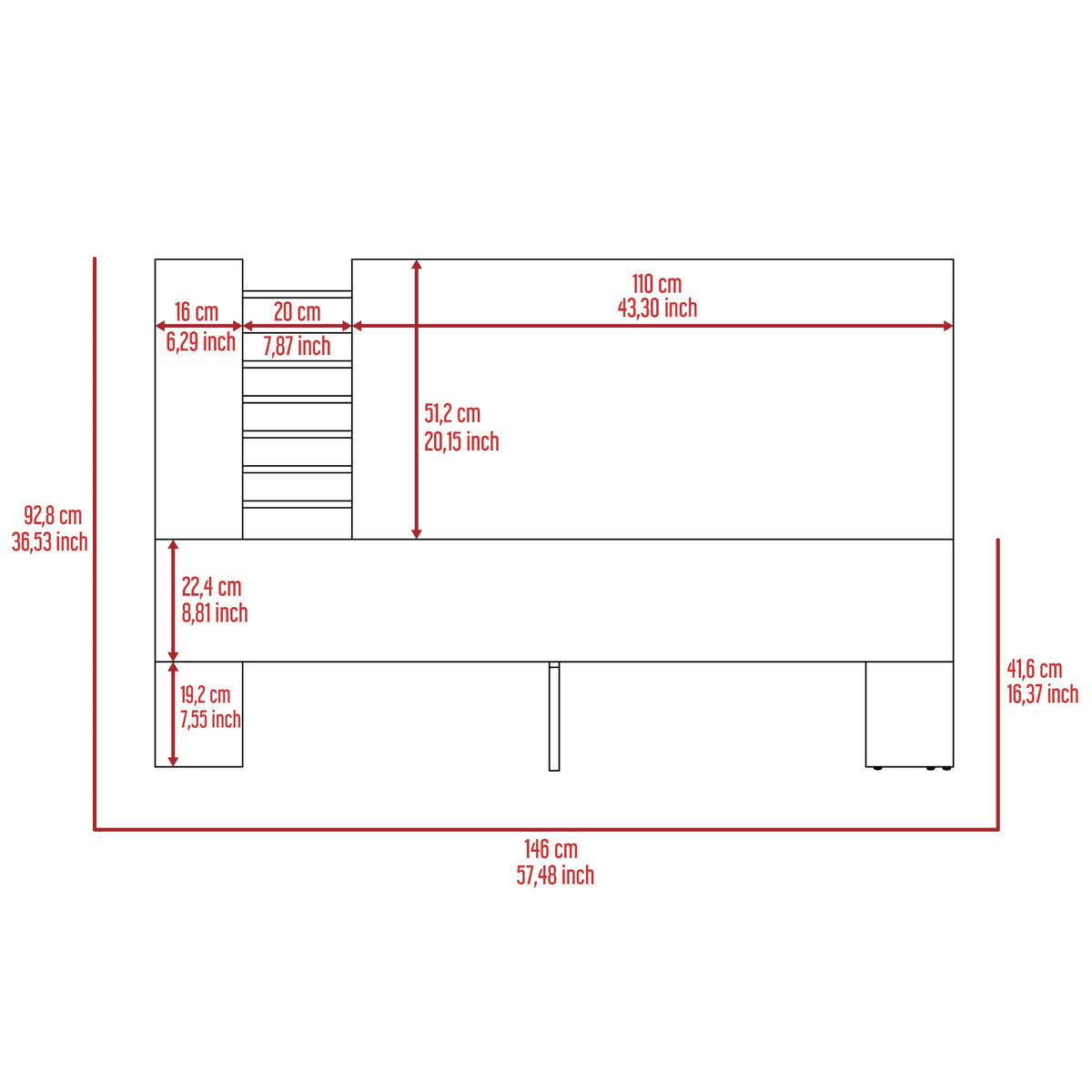Combo Cama Di Color Rack N/A
