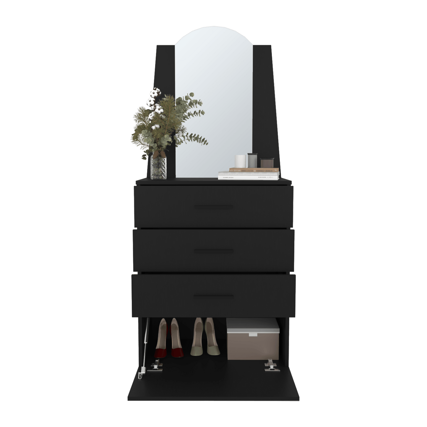 Comoda Praga 3 Cajones 1P 151X63X35 Rta Wengue