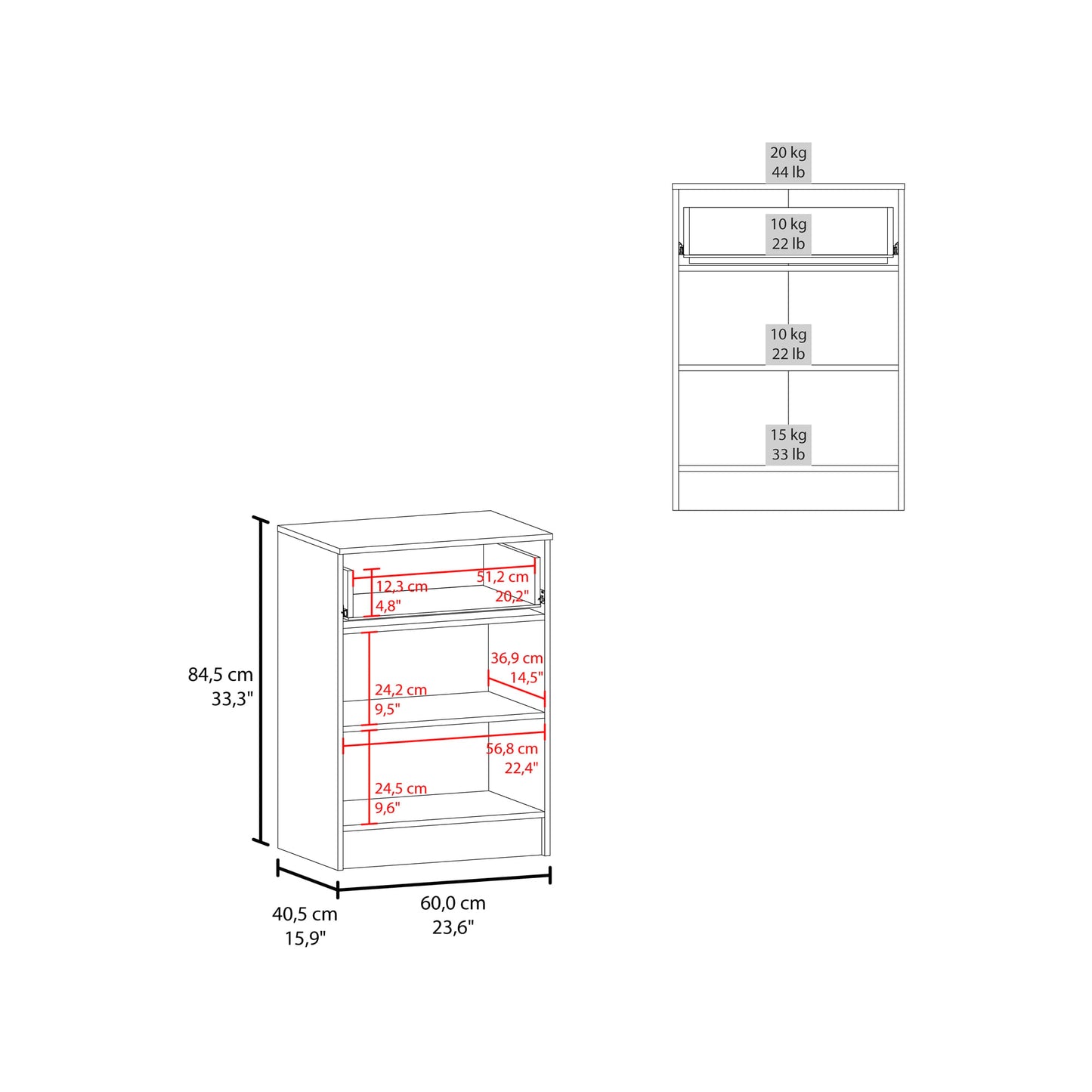 Mueble Auxiliar Cocina Mayorca 85X60X40 Rta Nogal Zf