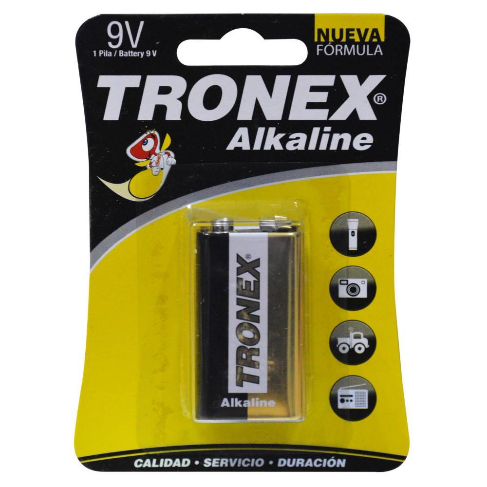 Pila Tronex 9V Alkalina Cuadrada