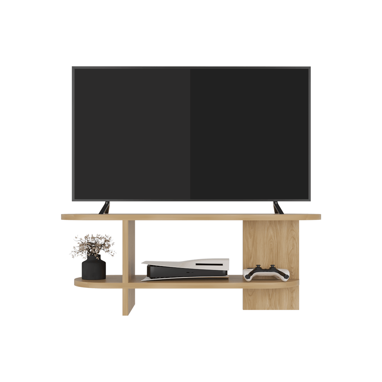 Rack De Tv Oval Leeds 45X120X34 Rta Fresno Eu