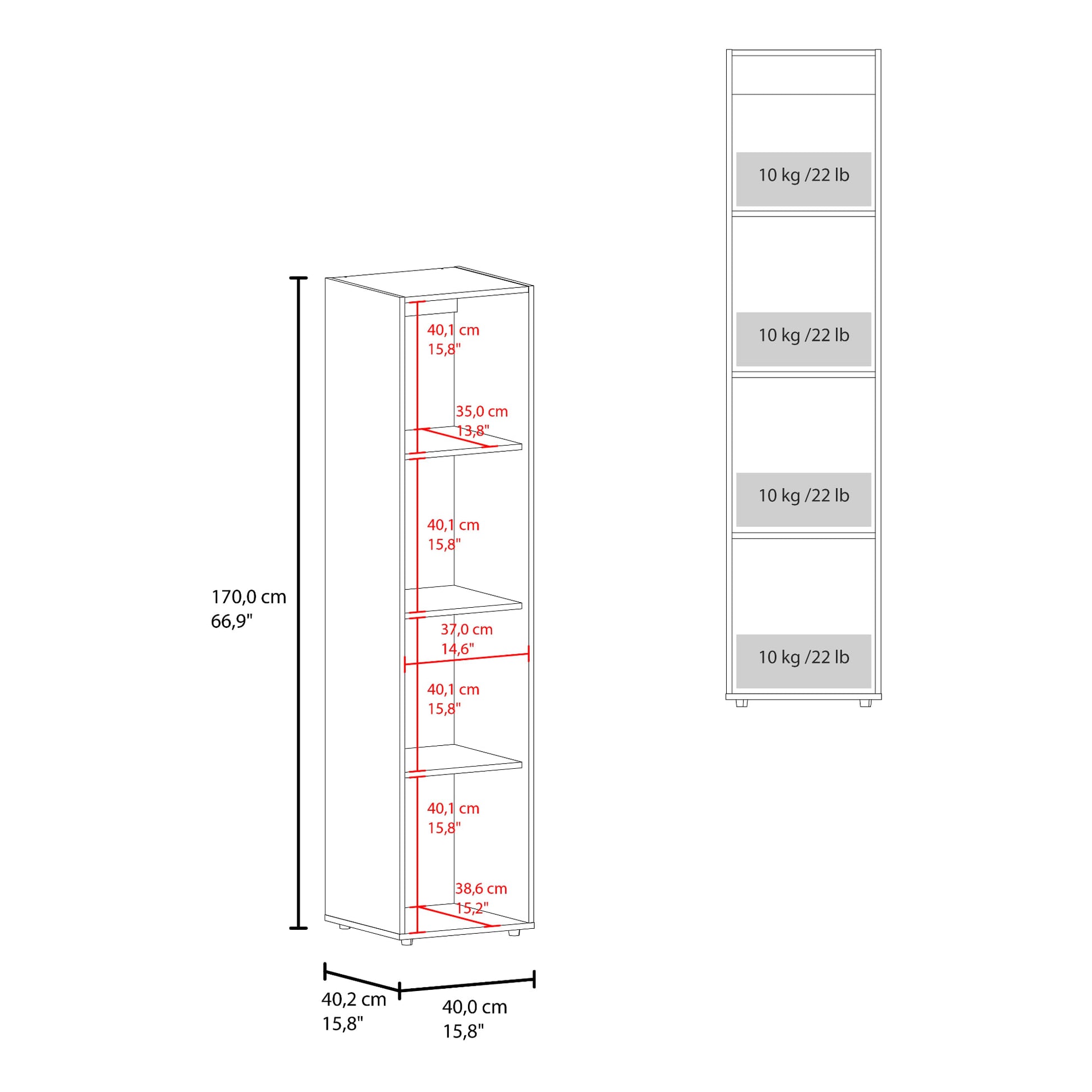 Closet Con Espejo Home Dreams 170X40X40 Rta Fresno Blanco Zf