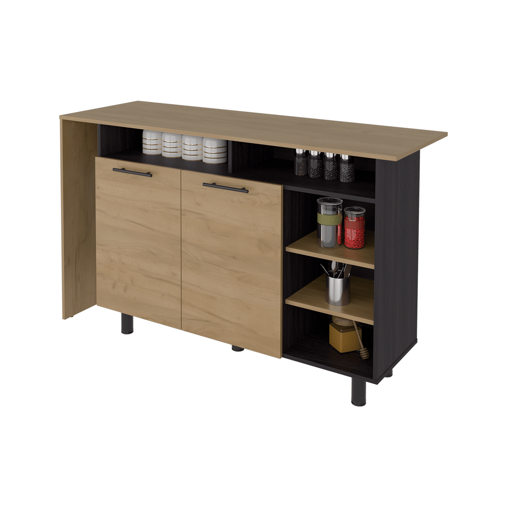 Isla De Cocina Corcega 89X150X52 Rta Wengue Fresno Zf