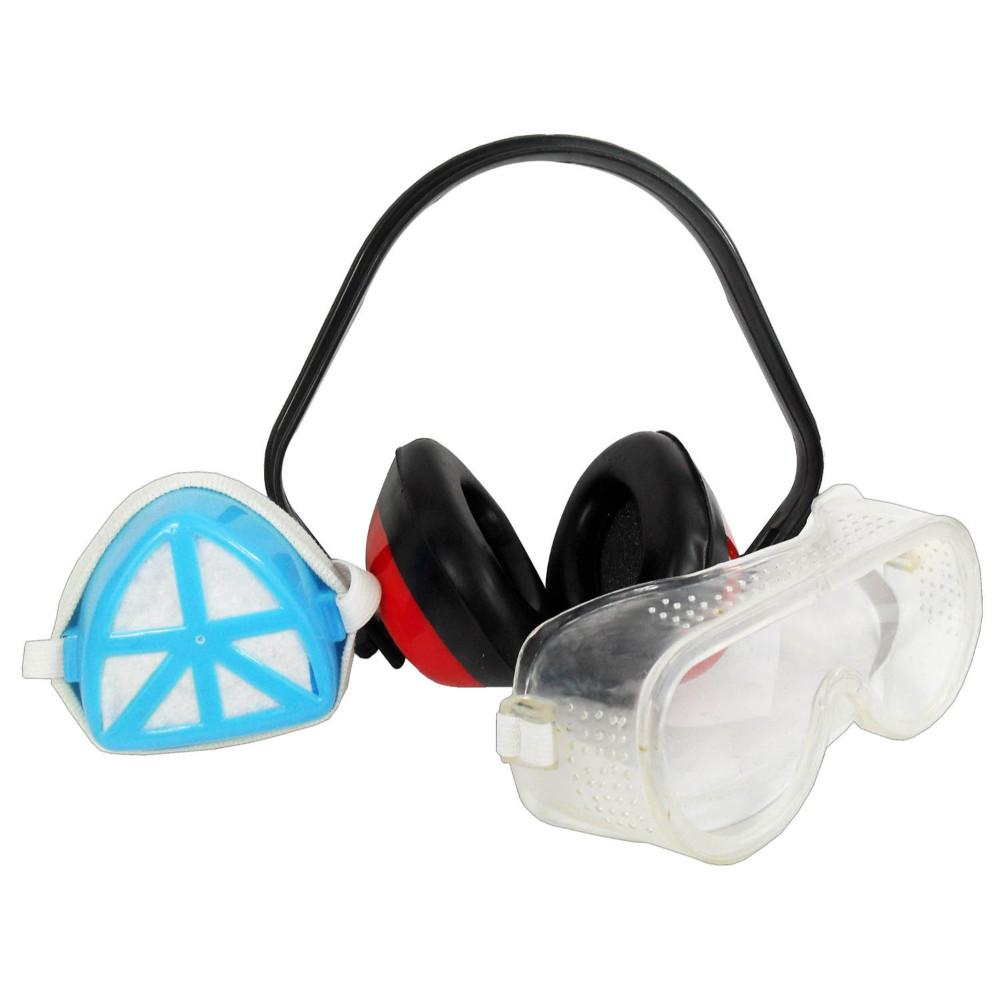 Kit Seguridad X 3 Pc Gafa  Tapa Boca  Tapa Oido Ht90132