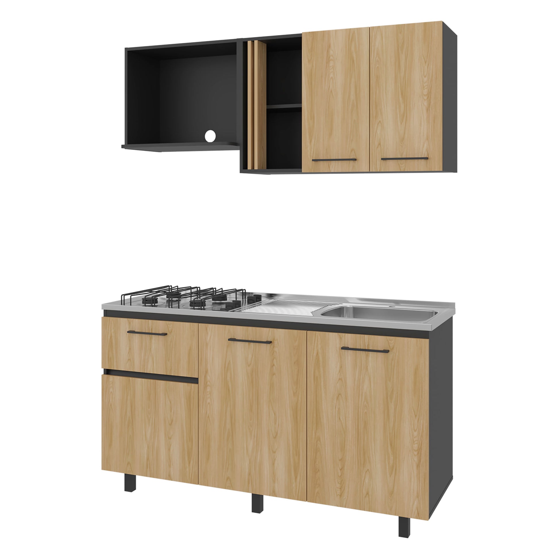 Cocina 150 Preston Der 84X145X52 Rta Wengue Fresno