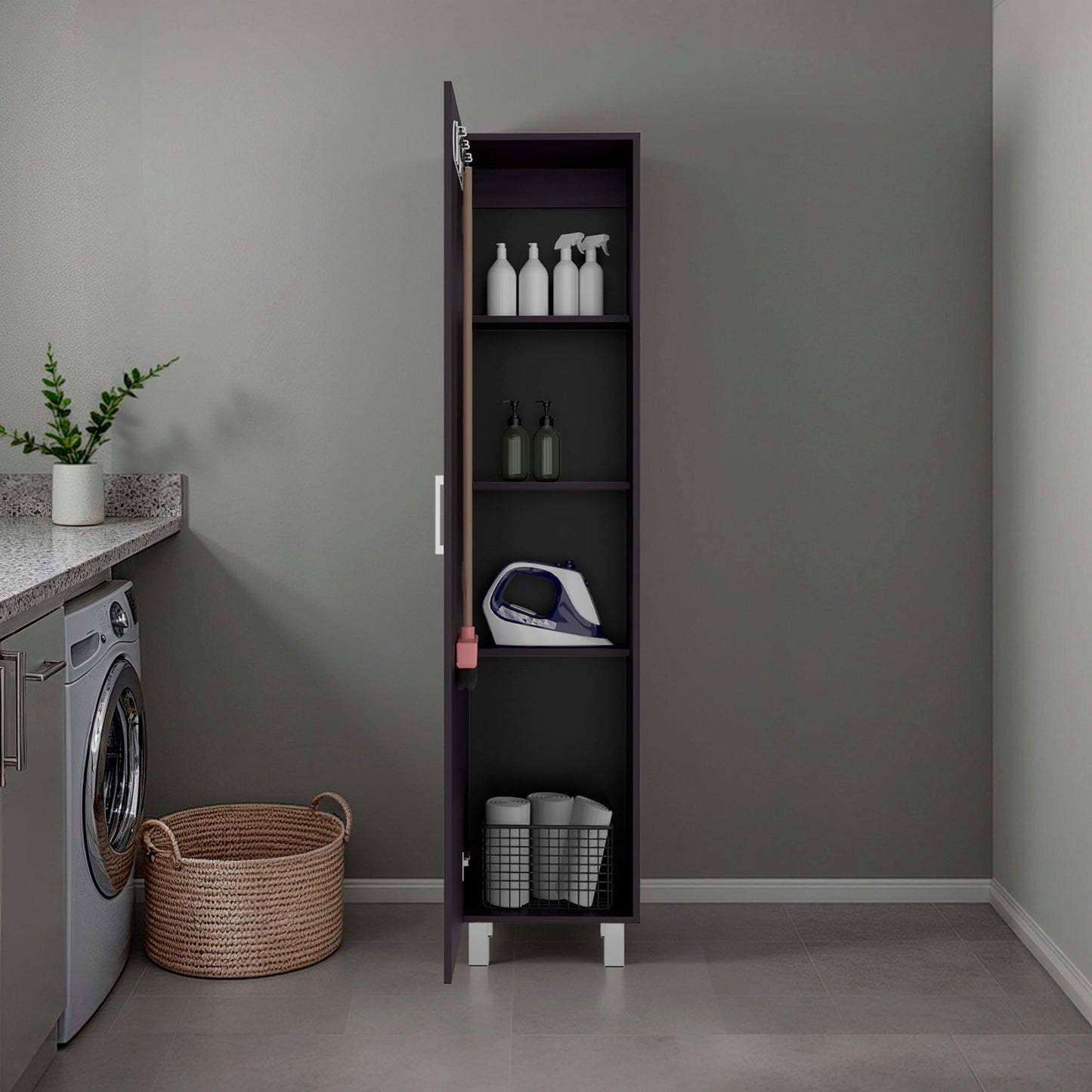 Mueble De Almacenamiento Vintro 180X40X31 Rta Kronos Wengue Zf