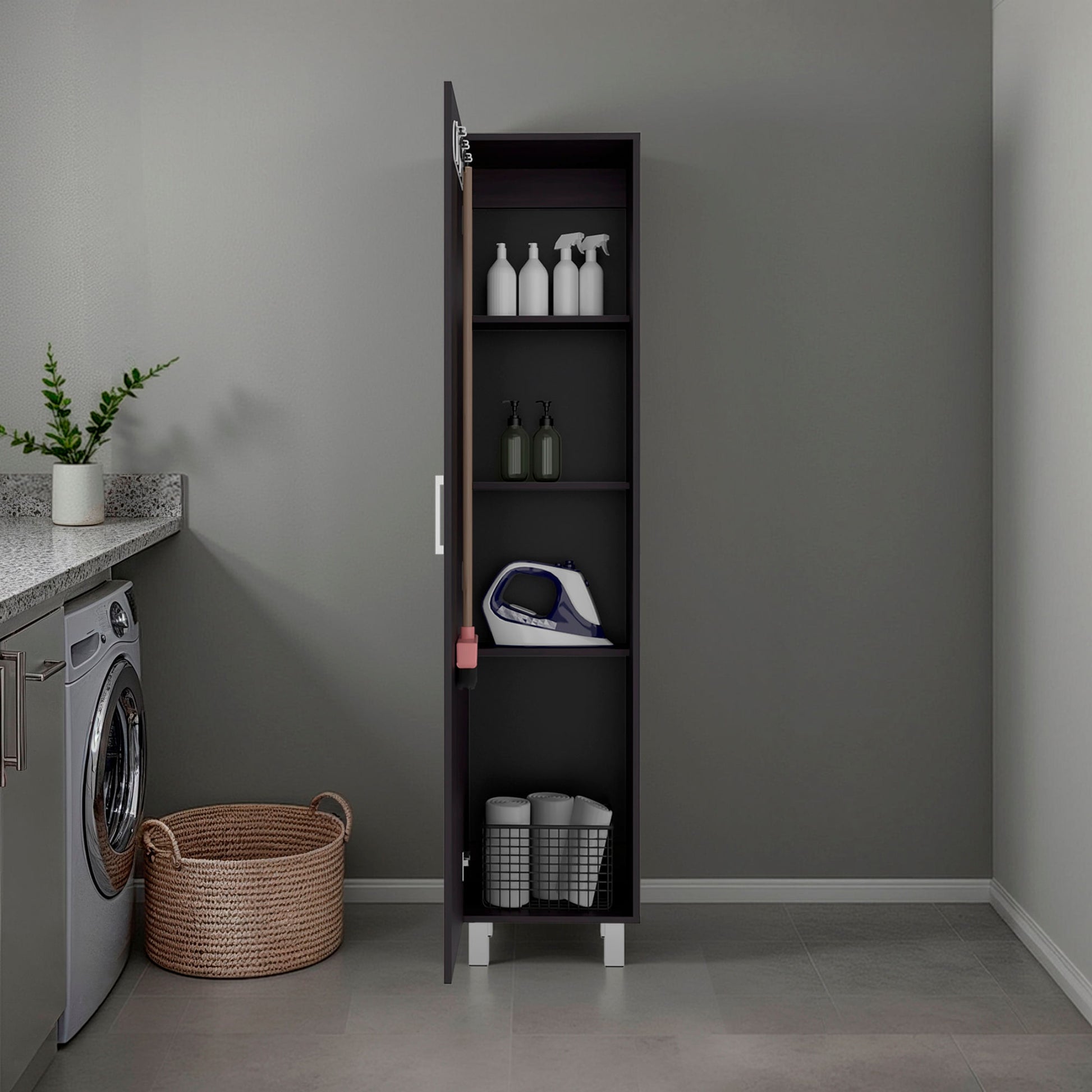 Mueble De Almacenamiento Vintro 180X40X31 Rta Kronos Wengue Zf